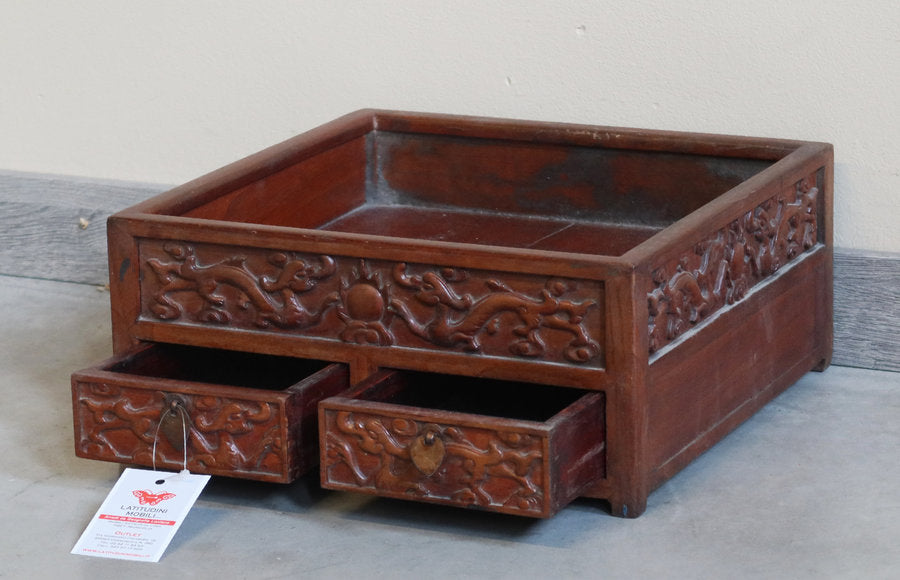 PORTAGIOIE 2 CASSETTI CON INTAGLI