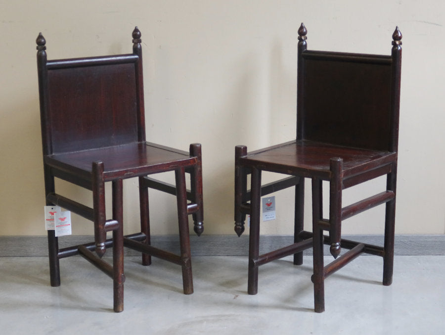 SEDIA OLMO CINESE SCHIENALE QUADRATO