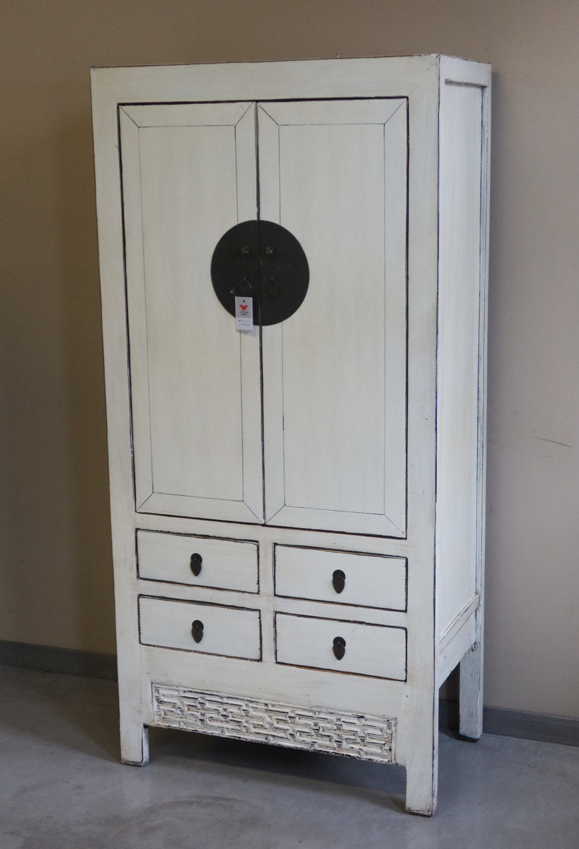 ARMADIO CINESE LACCA BIANCA