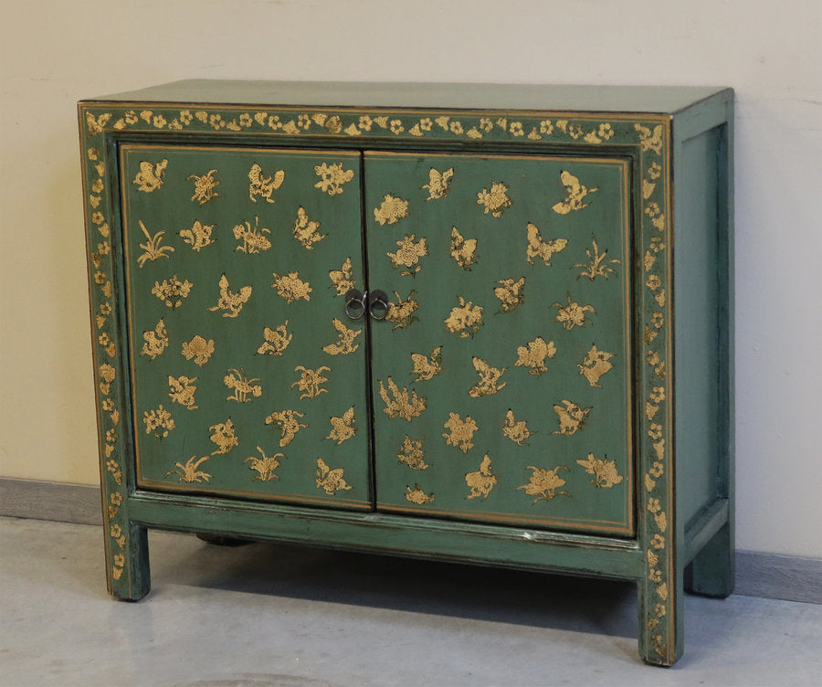 MADIA CINESE DELLO SHANXI 2 ANTE IN LACCA DECORATA