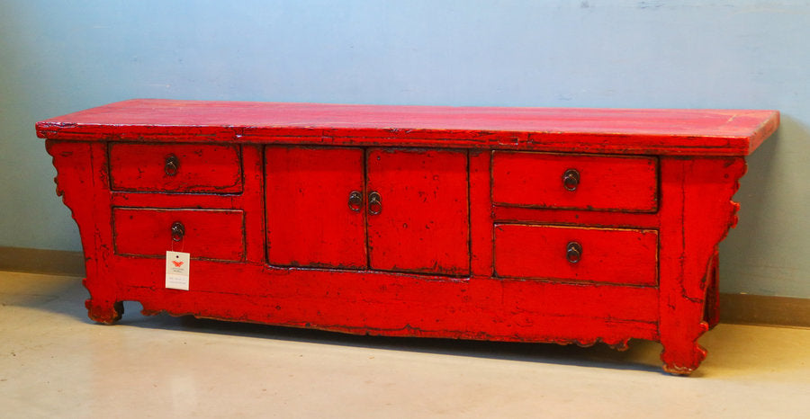 CASSAPANCA CINESE AD ALTARE LACCA ROSSA