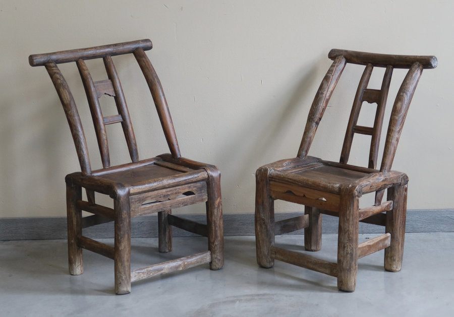 BASSE SEGGIOLINE DEL FUJIAN IN OLMO