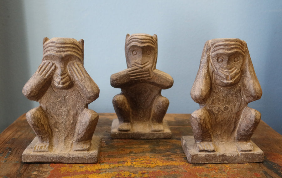 TRIS SCIMMIETTE "NON" PICCOLE