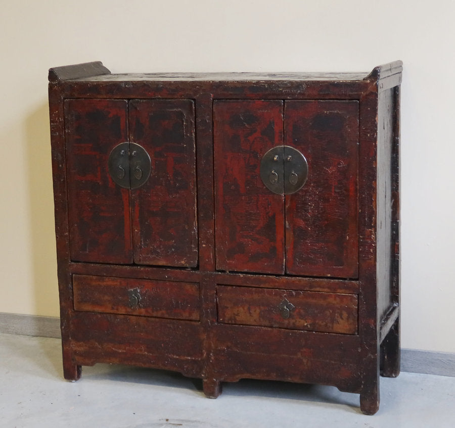 CREDENZA DOPPIA SHANXI AD ALTARE IN LACCA