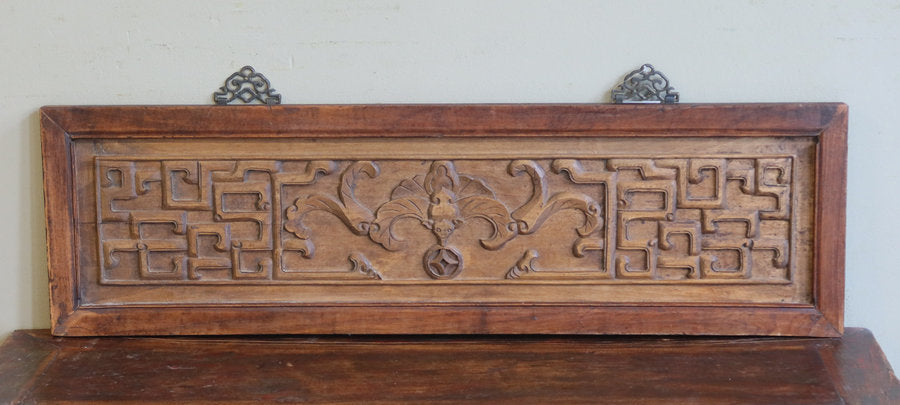 PANNELLO LIGNEO OLMO CINESE INTAGLI A SBALZO