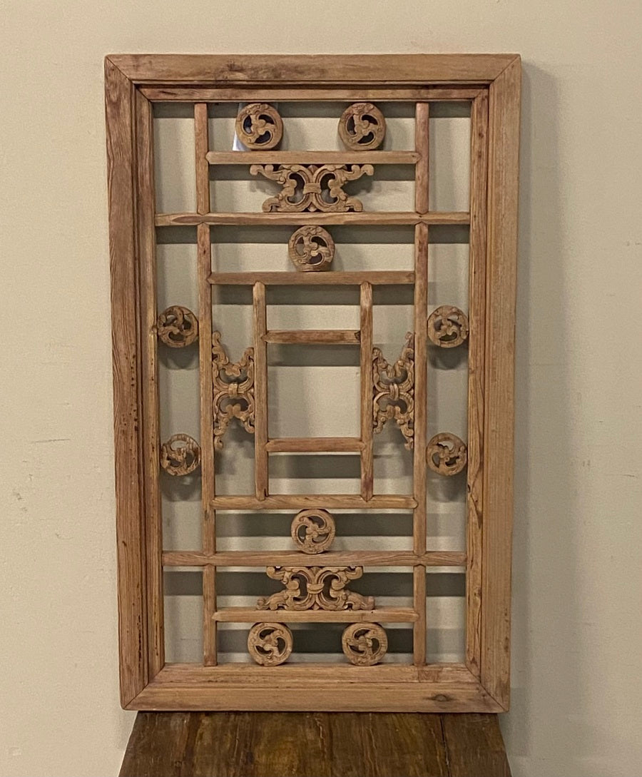 PANNELLO OLMO BIONDO A GRATA CON INTAGLI