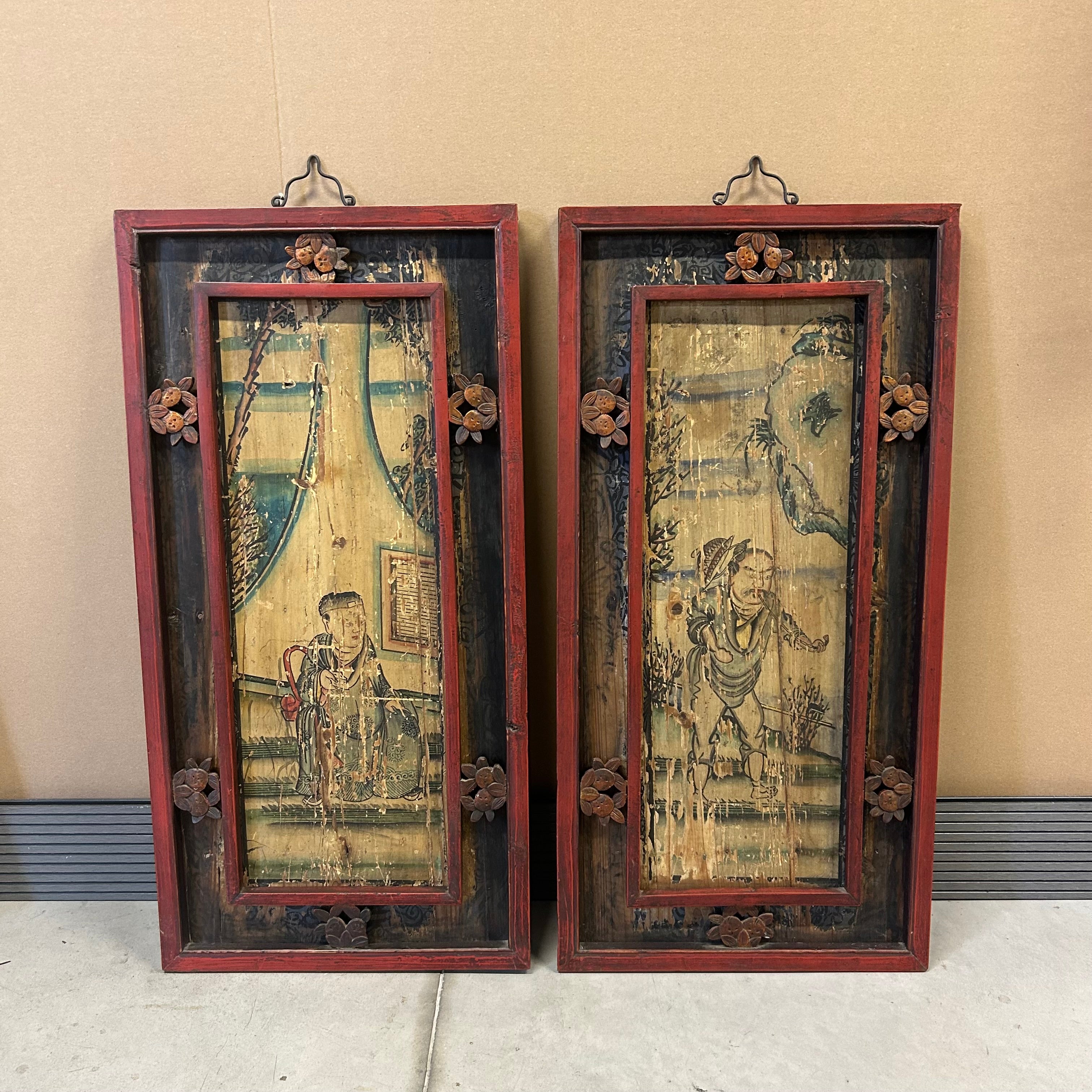 PANNELLO LIGNEO DIPINTO CON CORNICE A SBALZO (2)