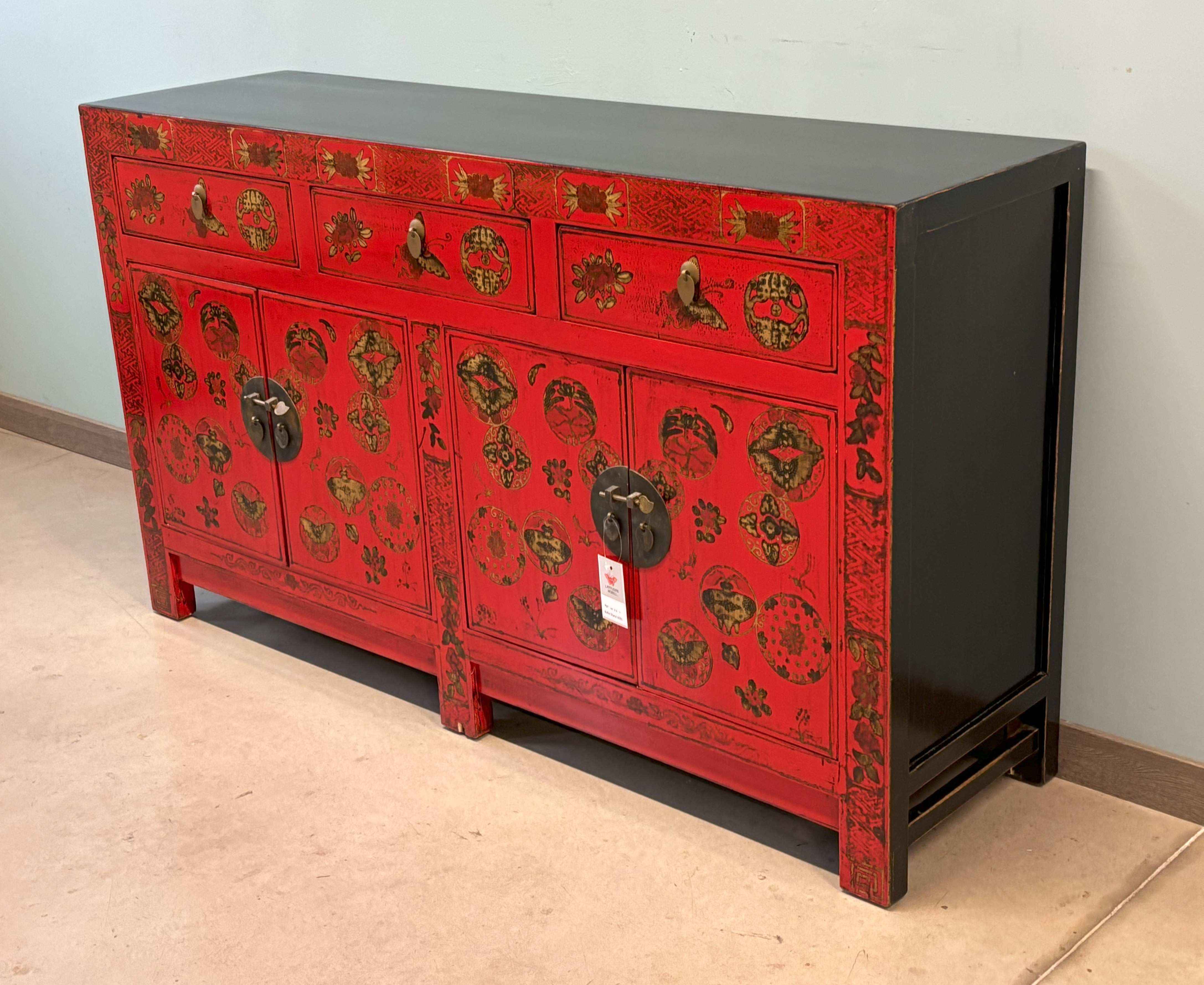 BUFFET CINESE SHANXI LACCA ROSSA DEC