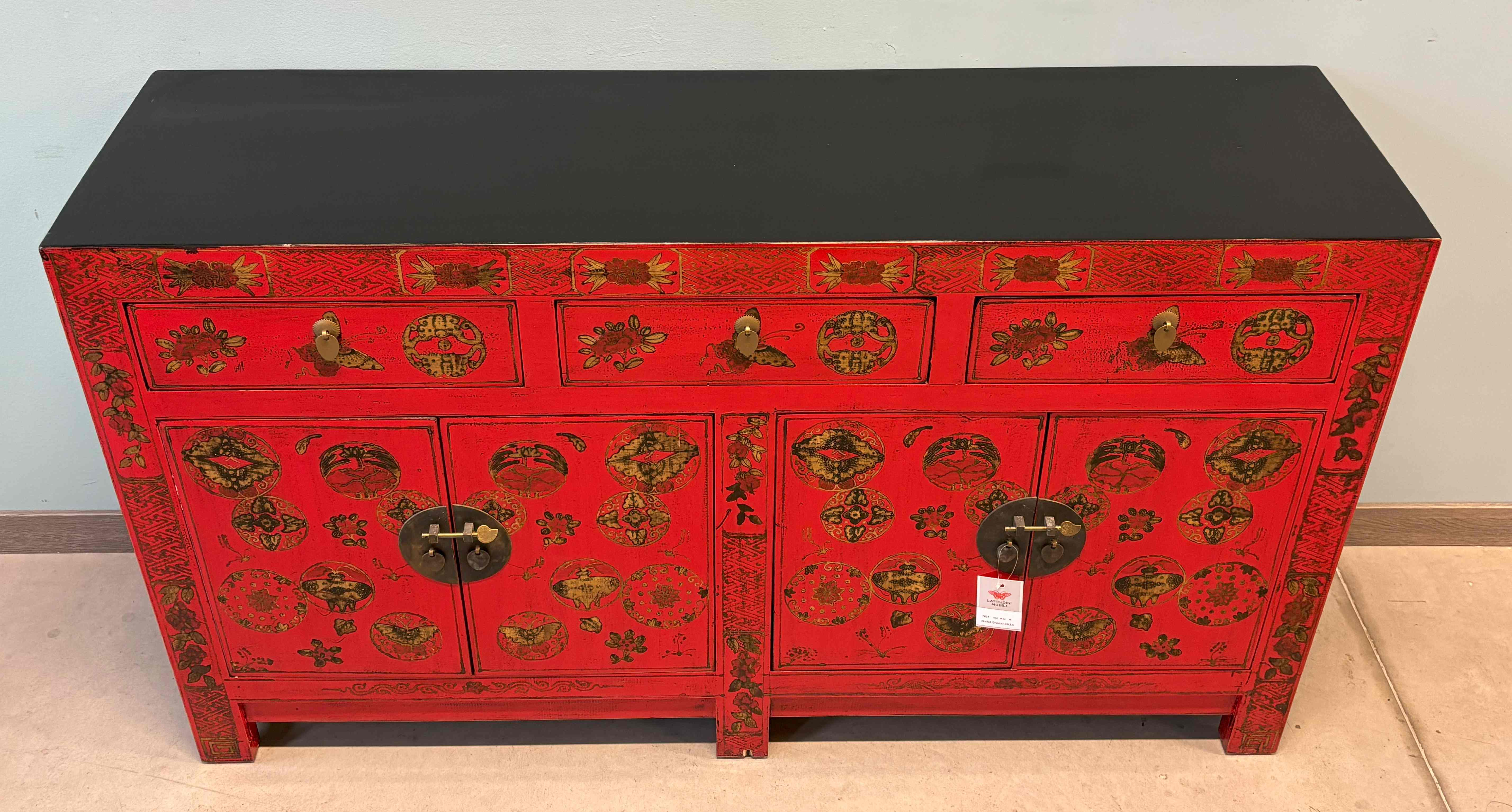 BUFFET CINESE SHANXI LACCA ROSSA DEC