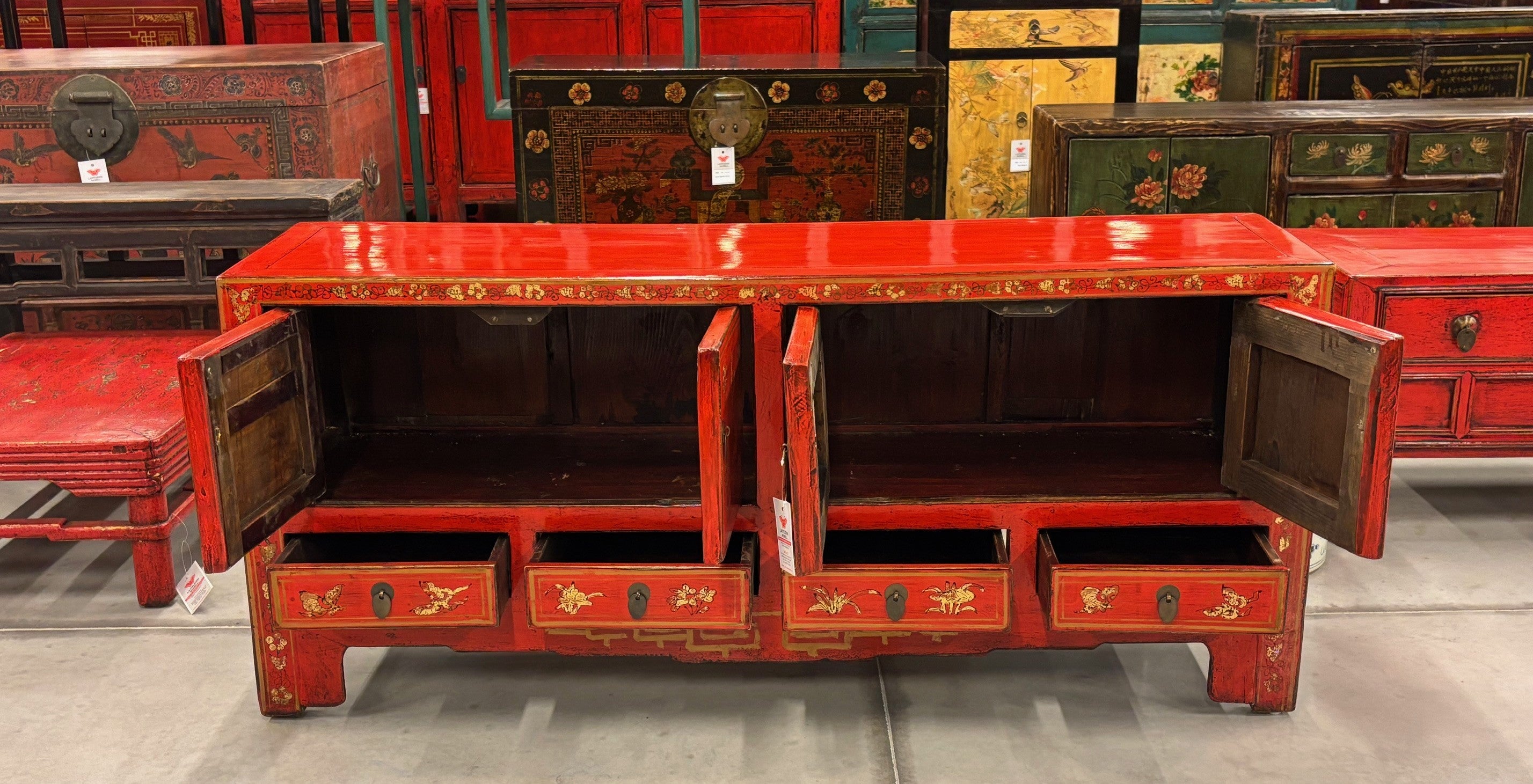 CASSAPANCA DECORATA CINESE DELLO SHANXI