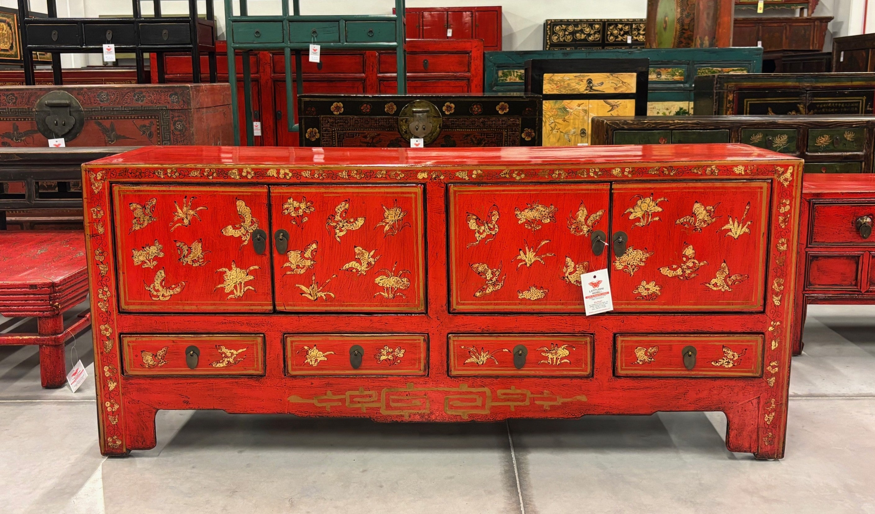 CASSAPANCA DECORATA CINESE DELLO SHANXI