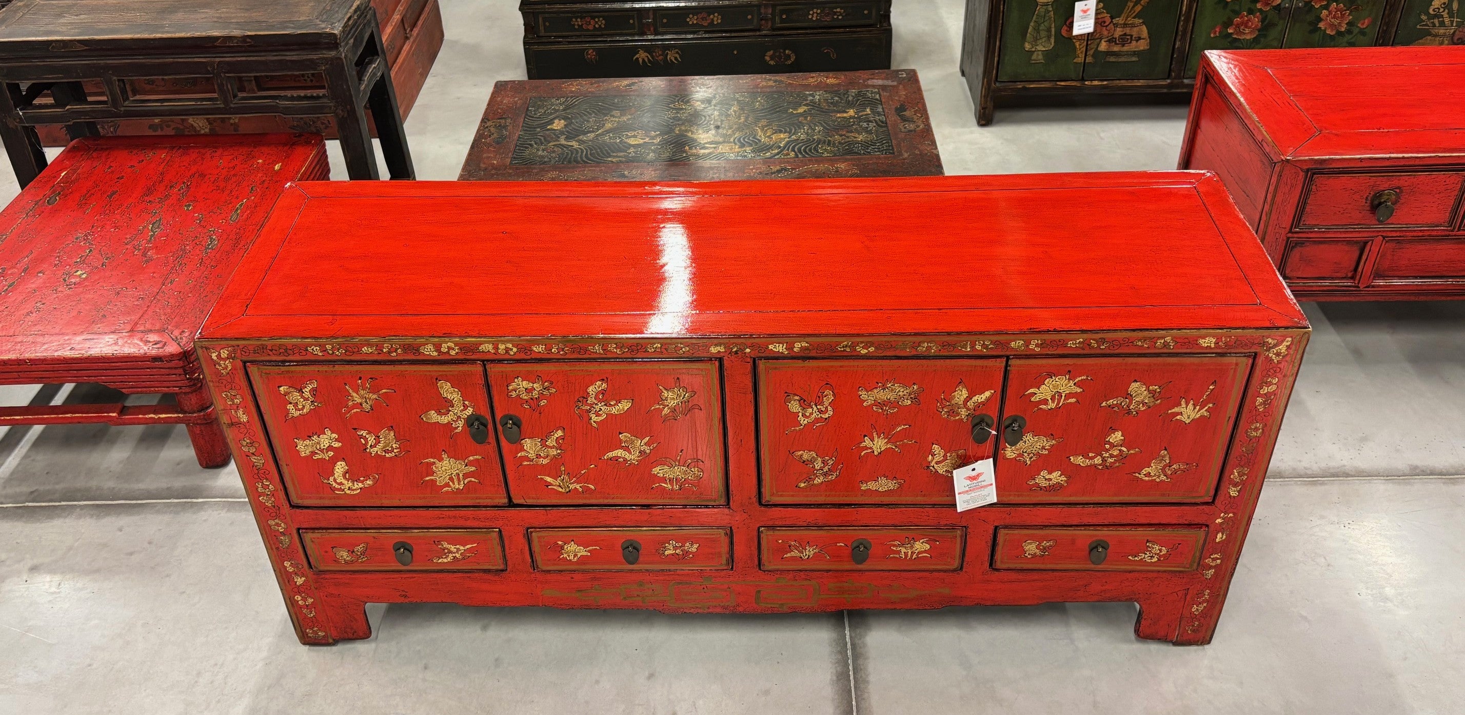 CASSAPANCA DECORATA CINESE DELLO SHANXI