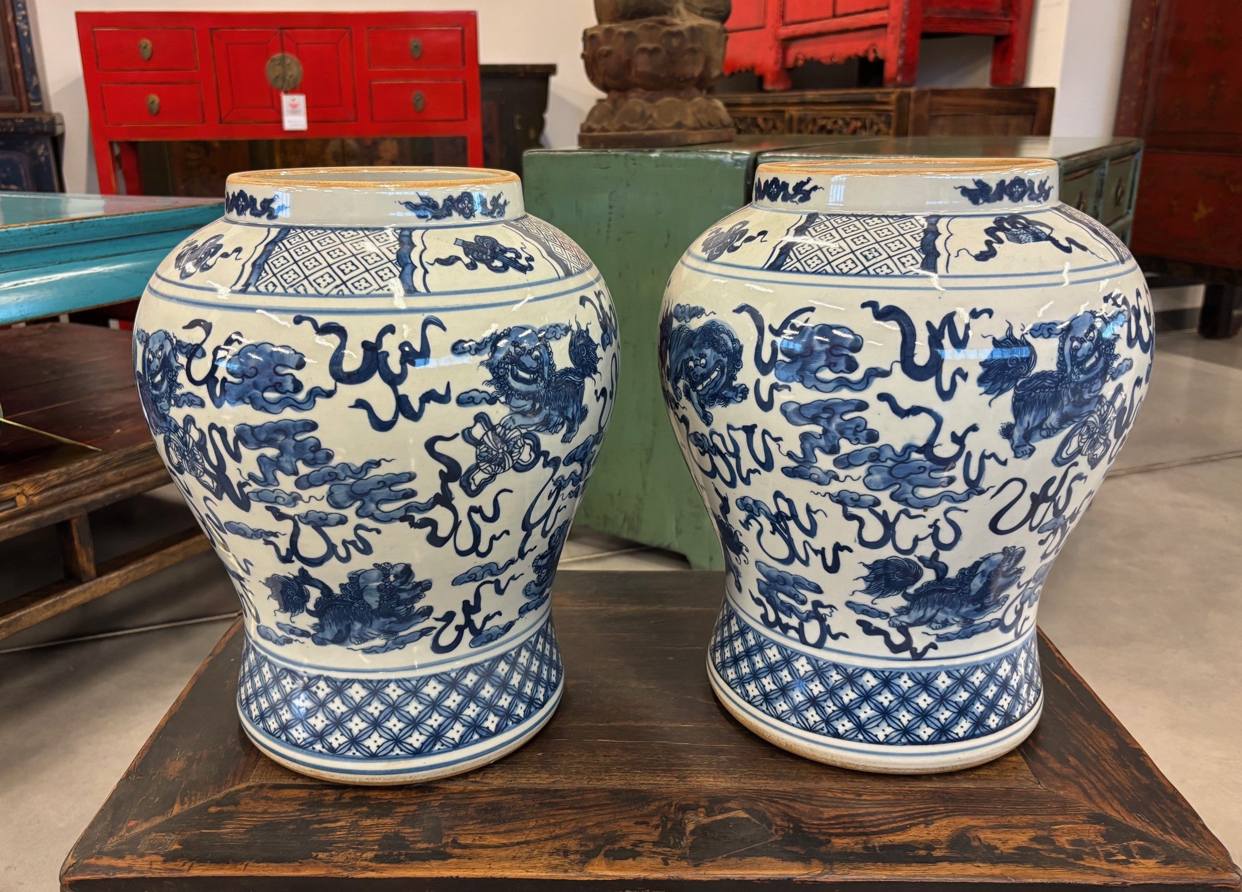 VASO CINESE IN CERAMICA DECORATA