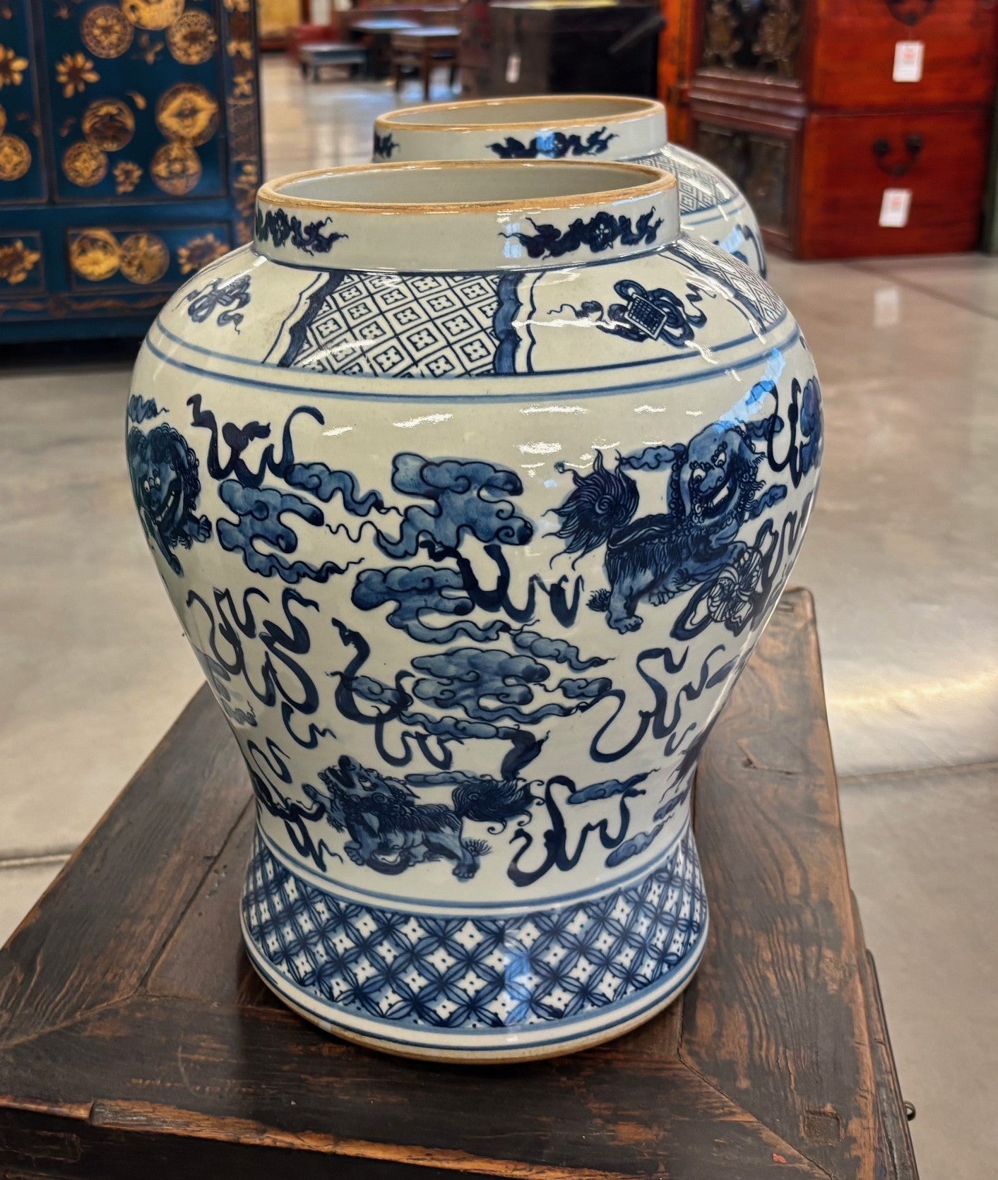 VASO CINESE IN CERAMICA DECORATA