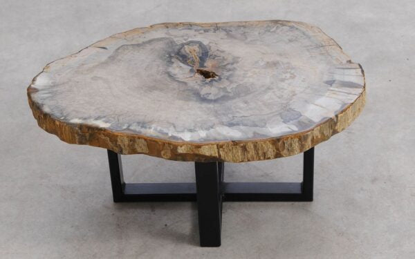 Tavolino in legno pietrificato - 57223