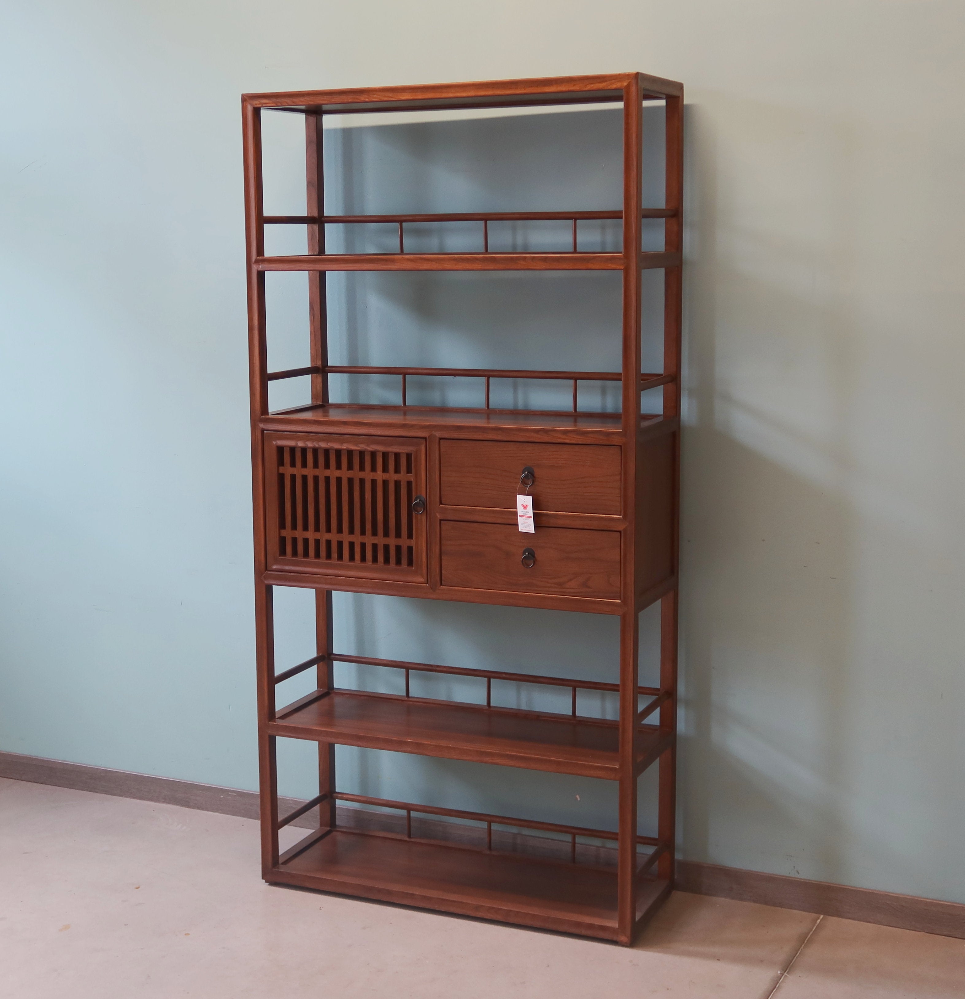 LIBRERIA CINESE OLMO NATURALE