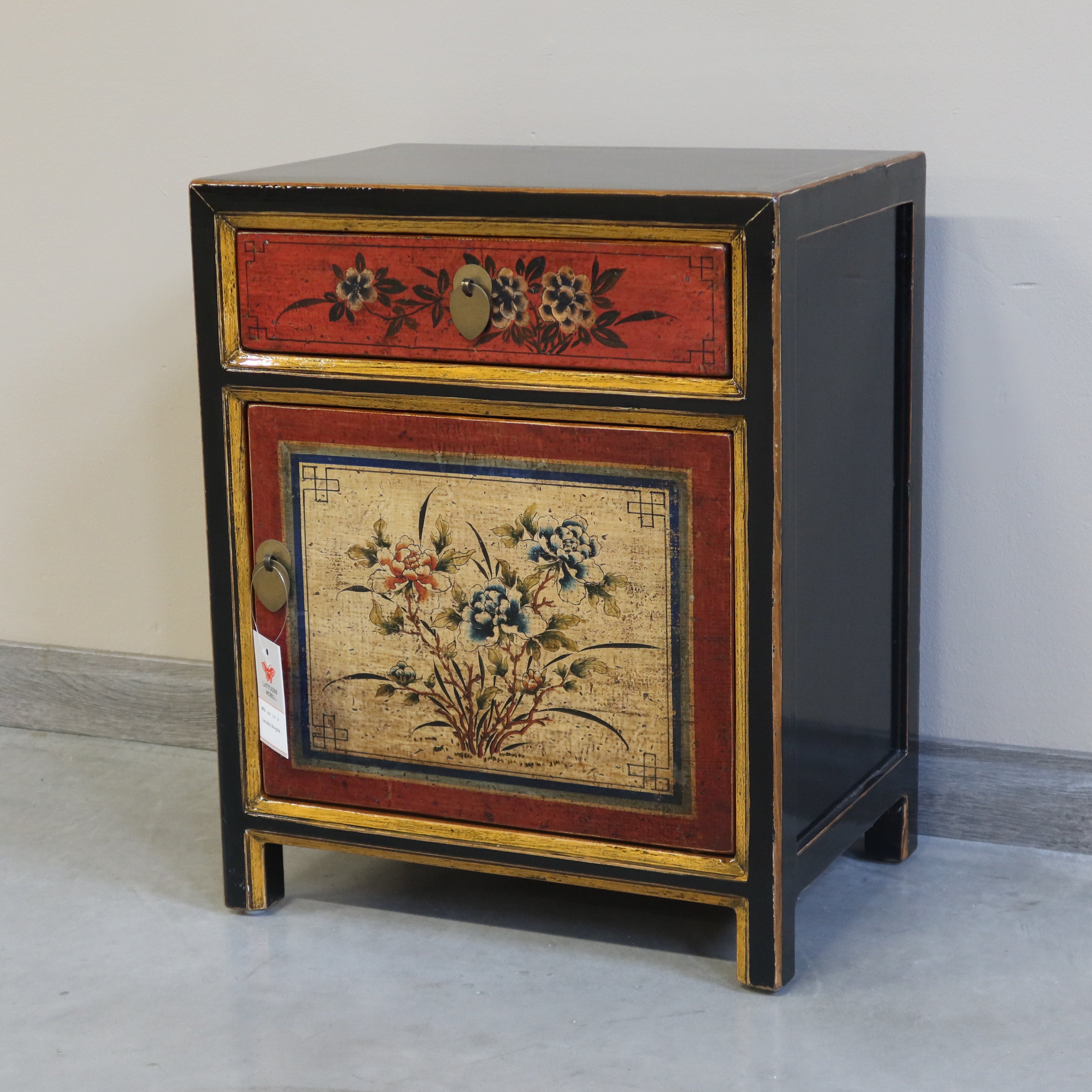 COMODINO MONGOLO DECORATO