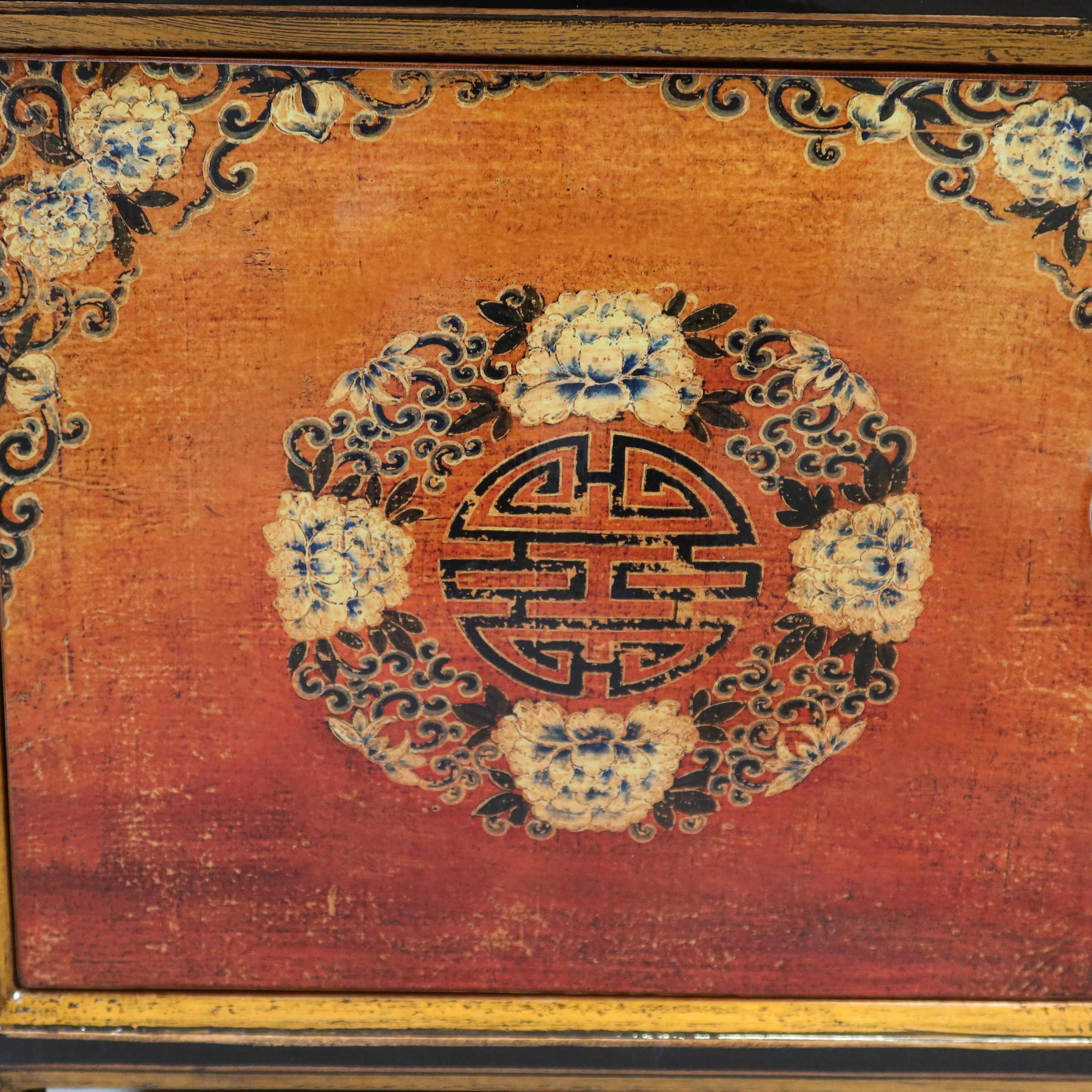 COMODINO MONGOLO DECORATO