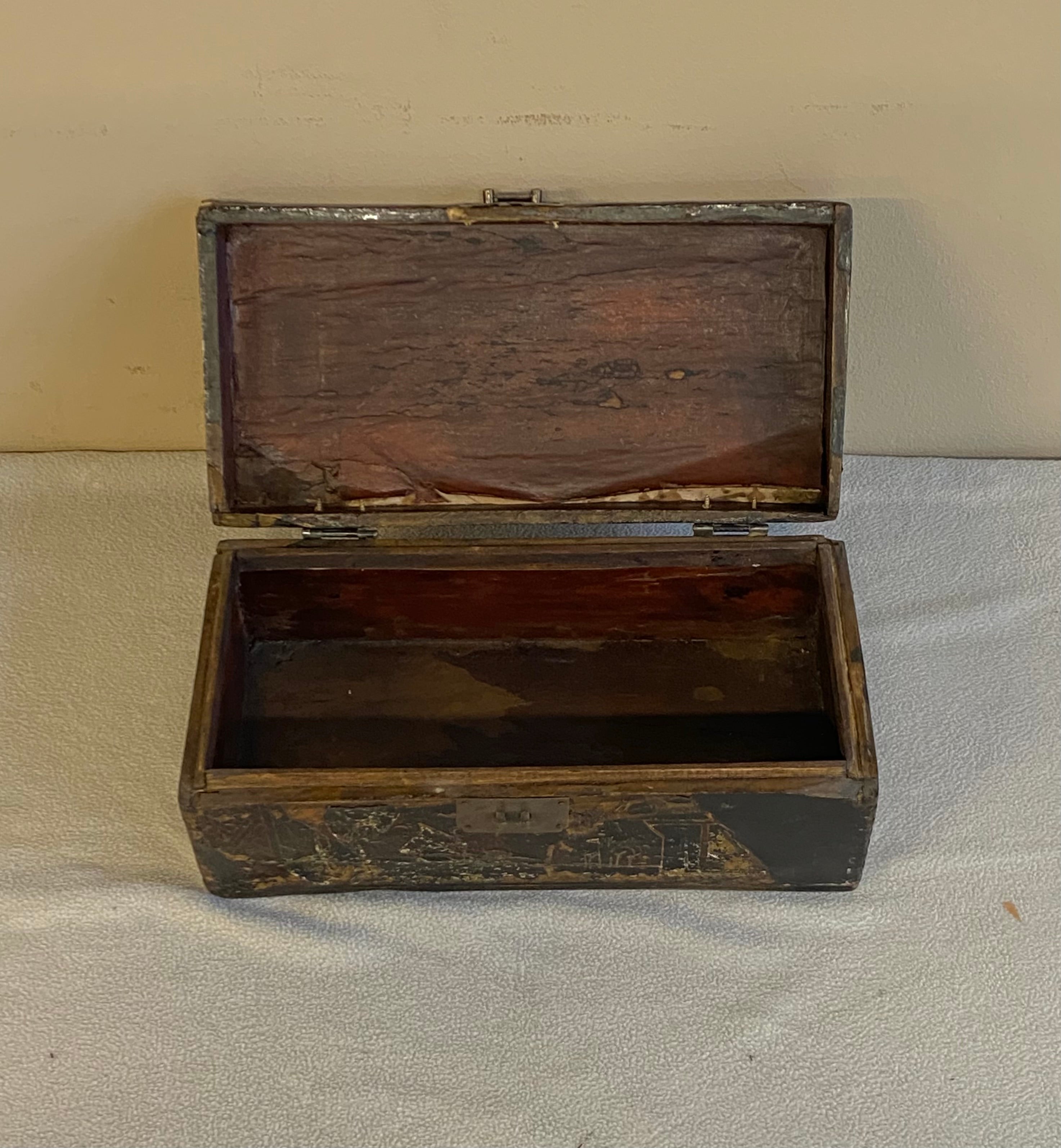 SCATOLA SHANXI NERA DECORATA