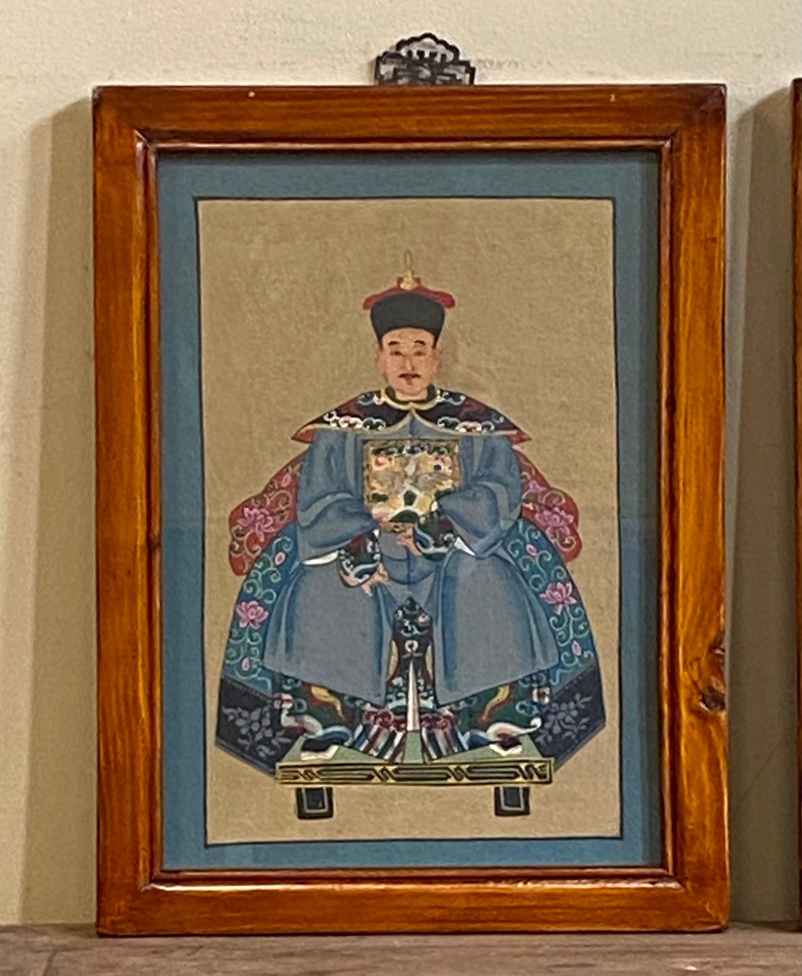 DIPINTO SU TELA "IMPERATORE CINESE"