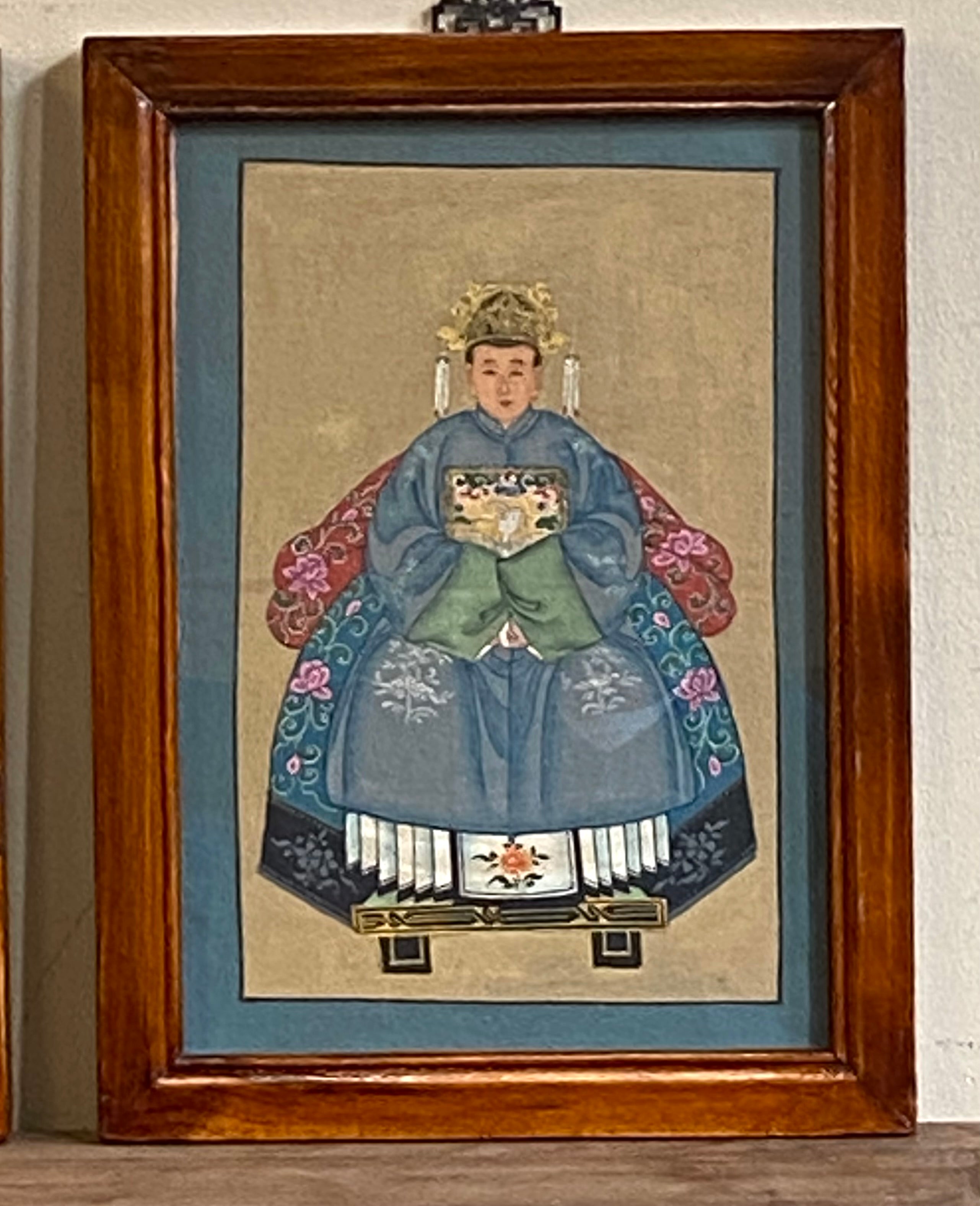 DIPINTO SU TELA "IMPERATORE CINESE"