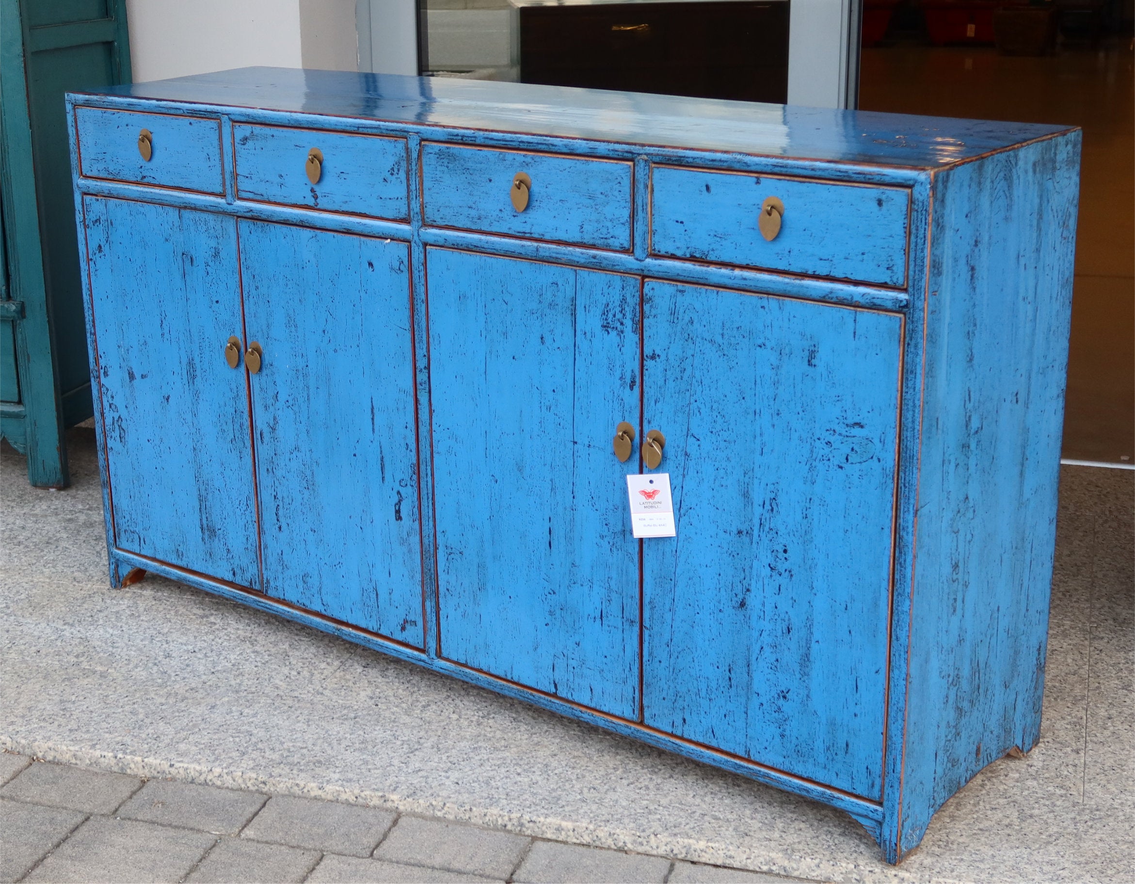 BUFFET CINESE LACCA AZZURRA