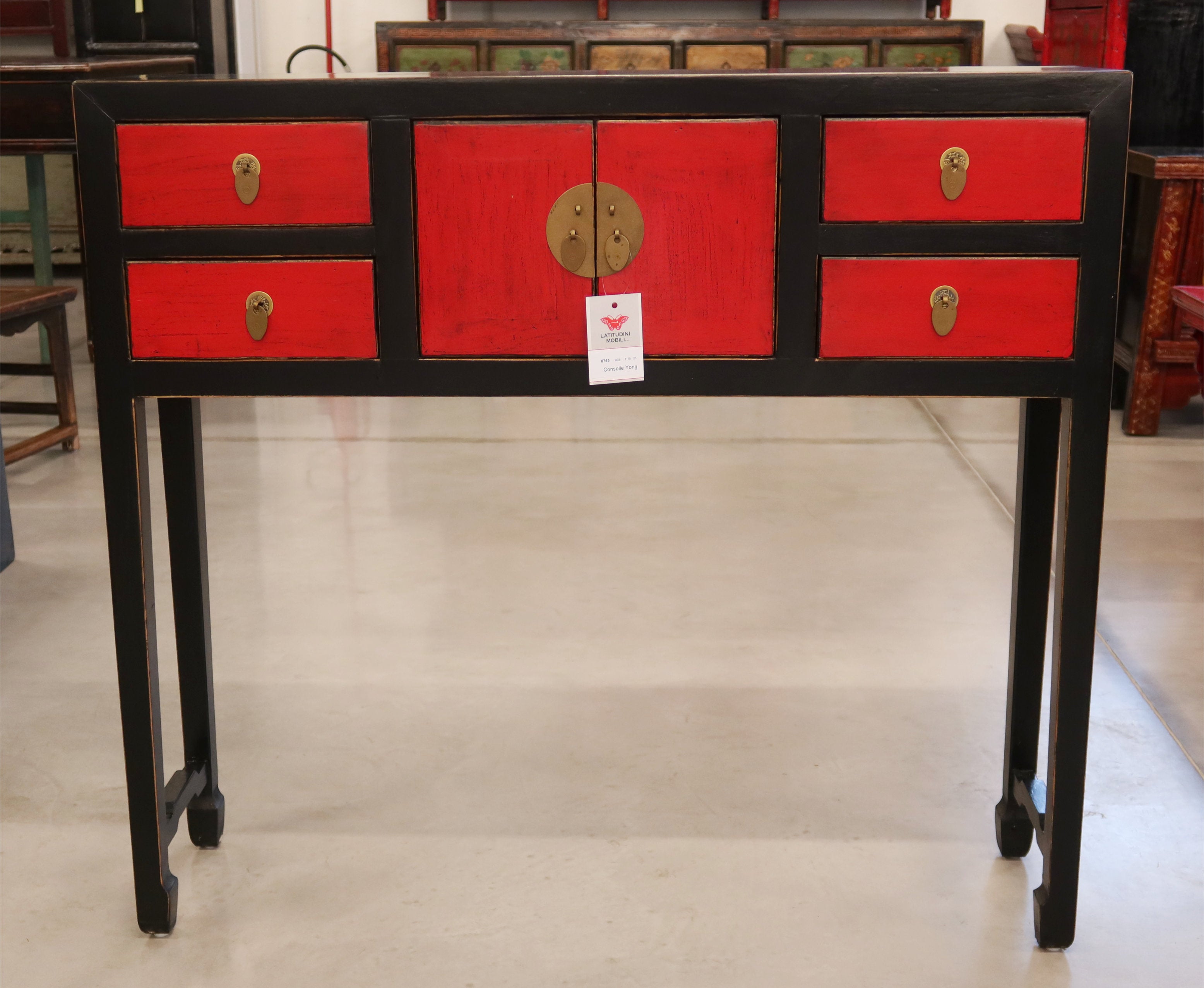 CONSOLINA CINESE IN LACCA BICOLORE