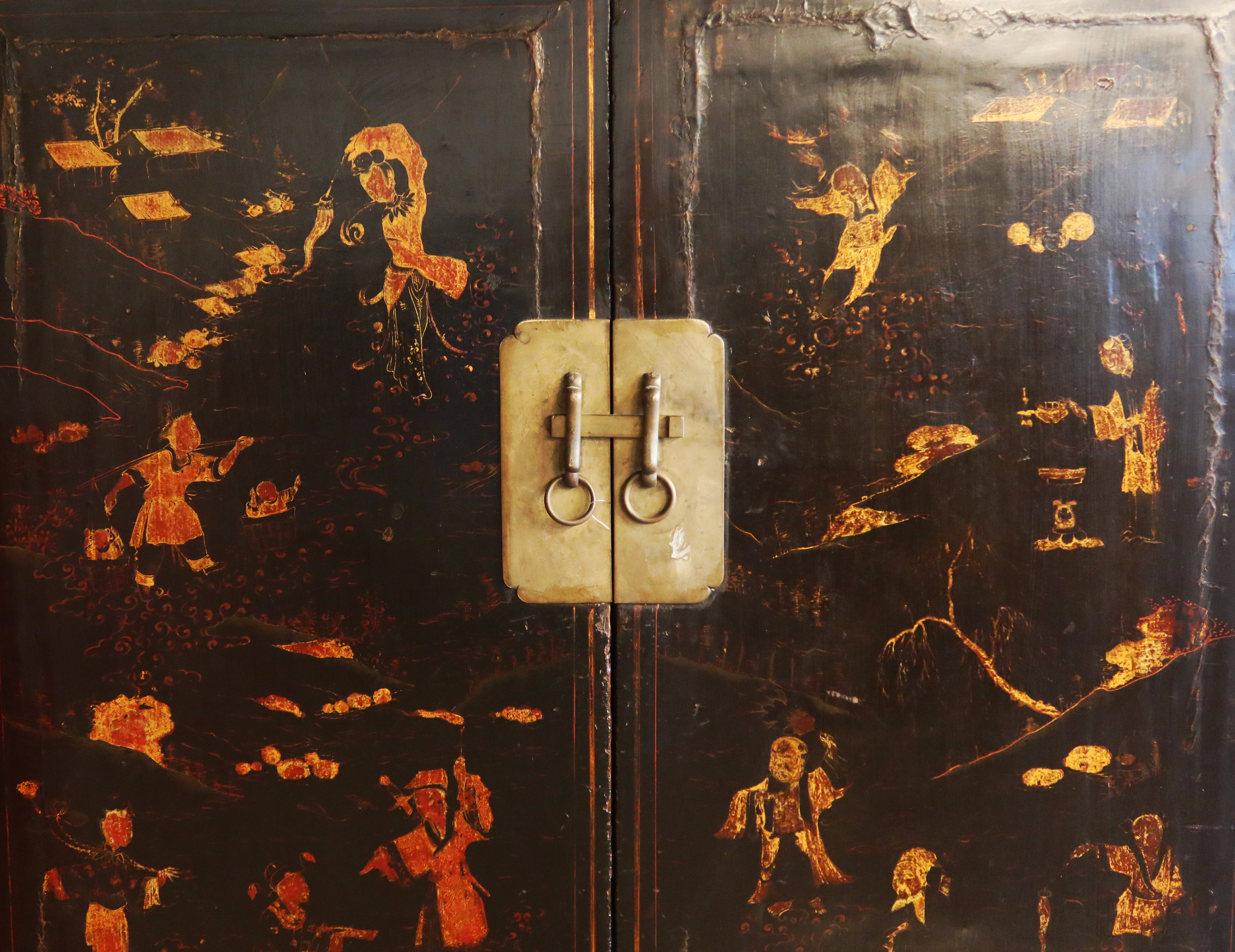 ARMADIO CINESE SHANXI CON DECORI