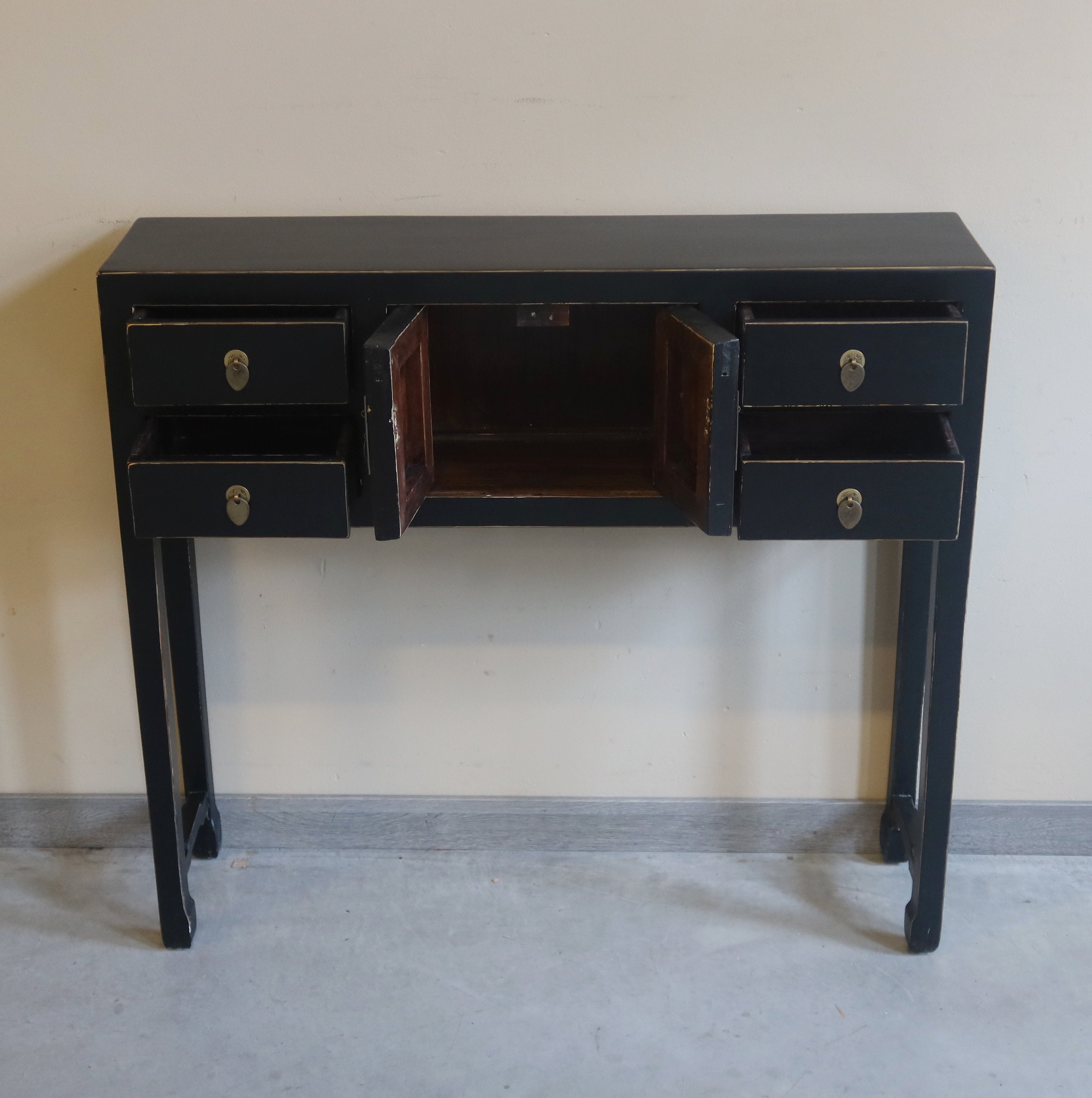 CONSOLLE CINESE LACCA NERA