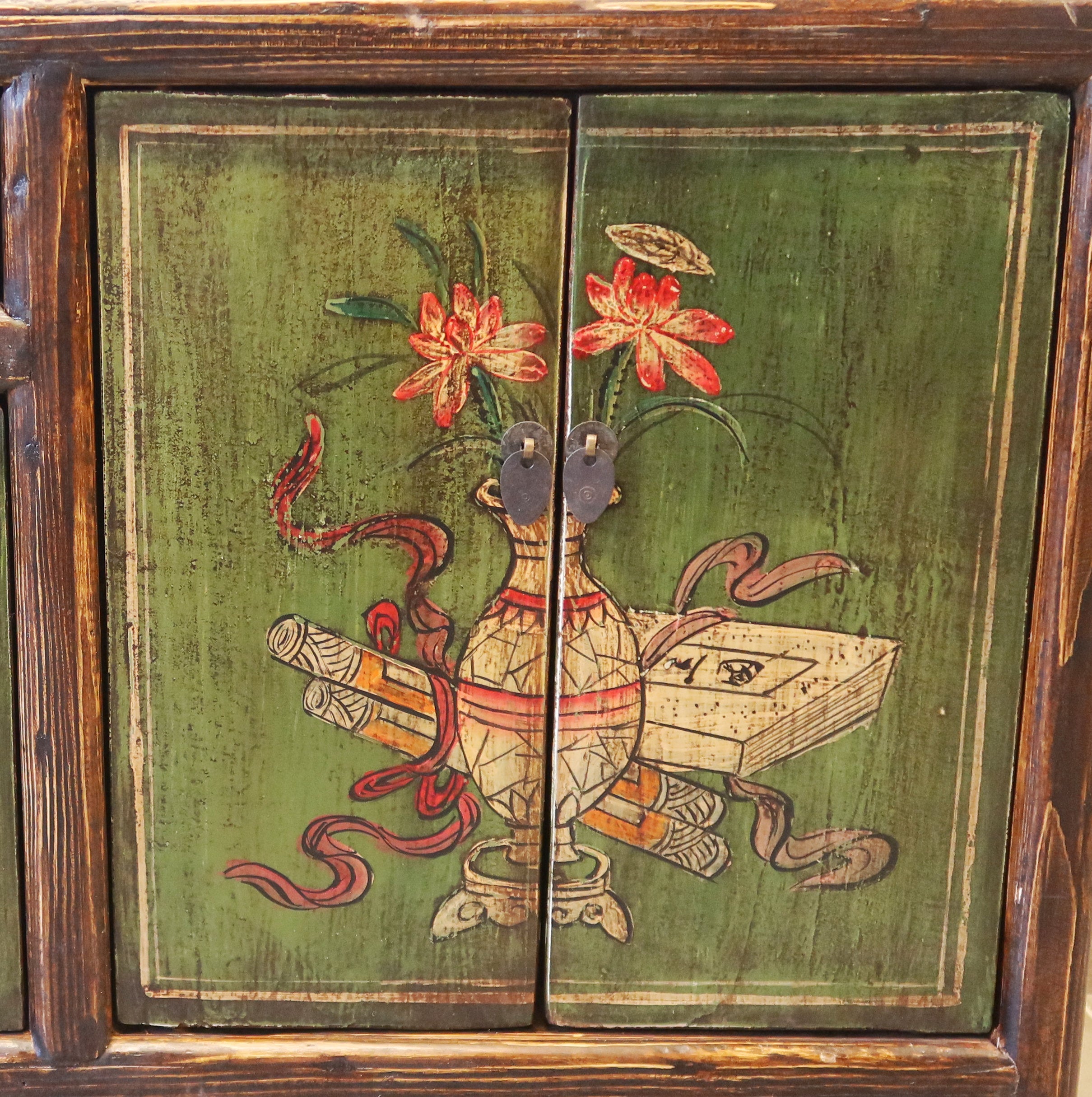 CASSAPANCA IN LACCA DECORATA