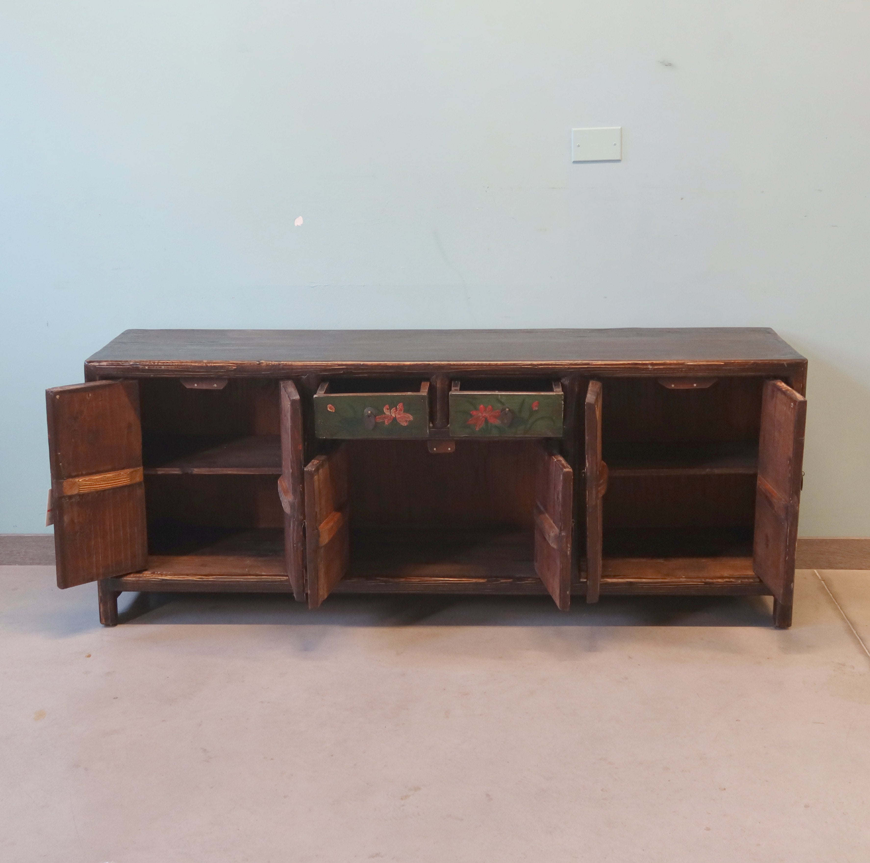 CASSAPANCA IN LACCA DECORATA