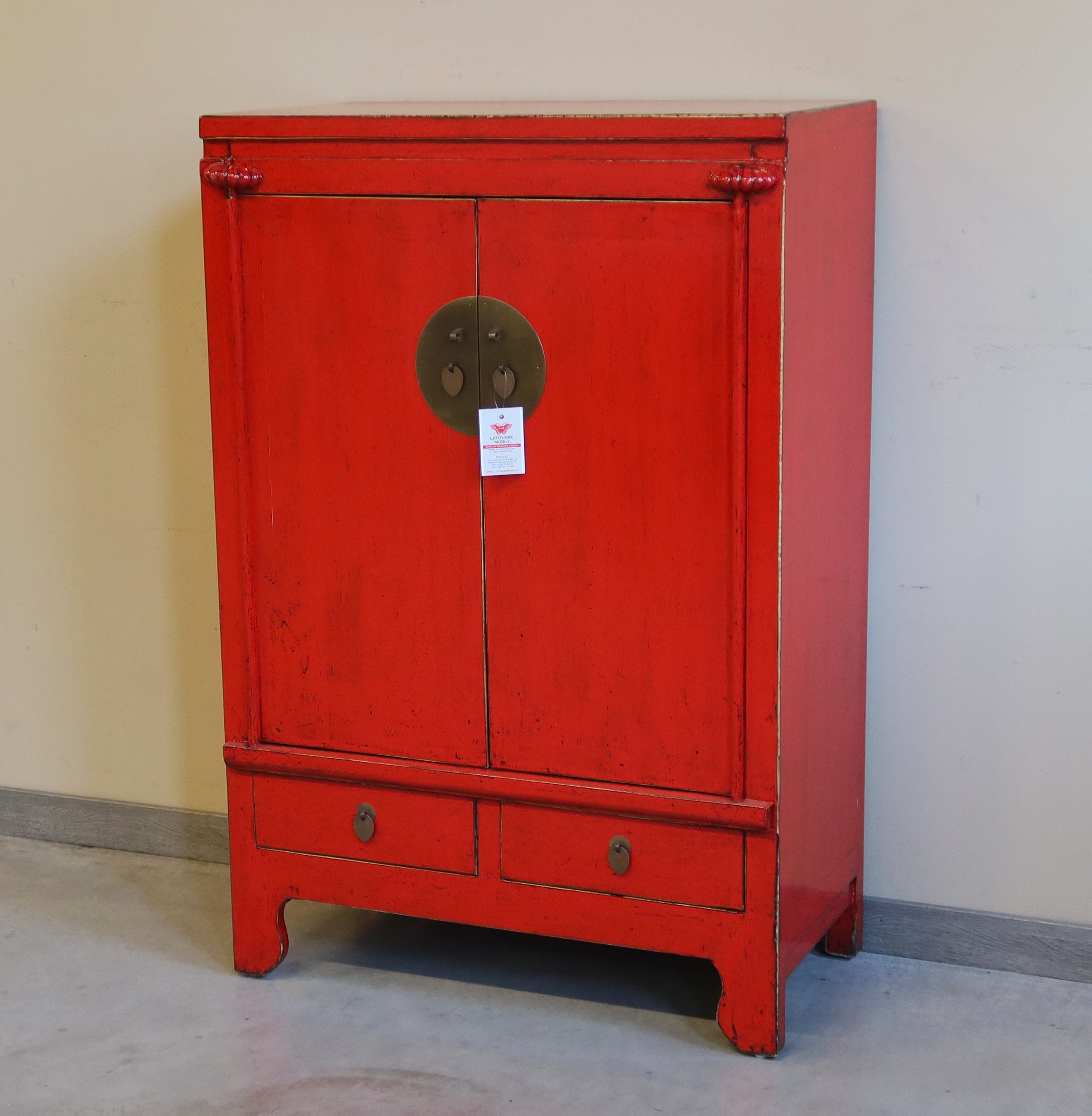 ARMADIETTO NUZIALE LACCA ROSSA