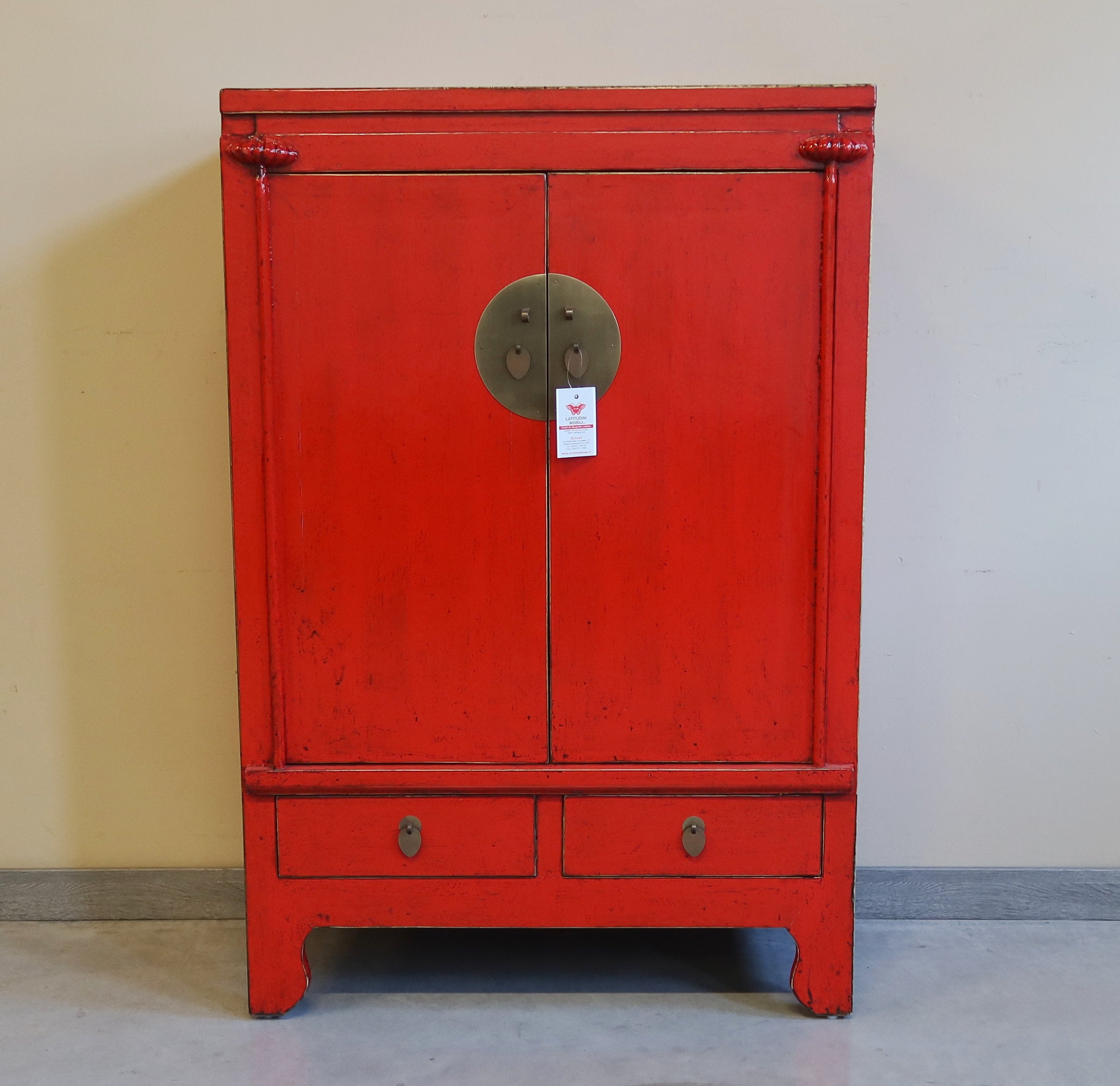 ARMADIETTO NUZIALE LACCA ROSSA