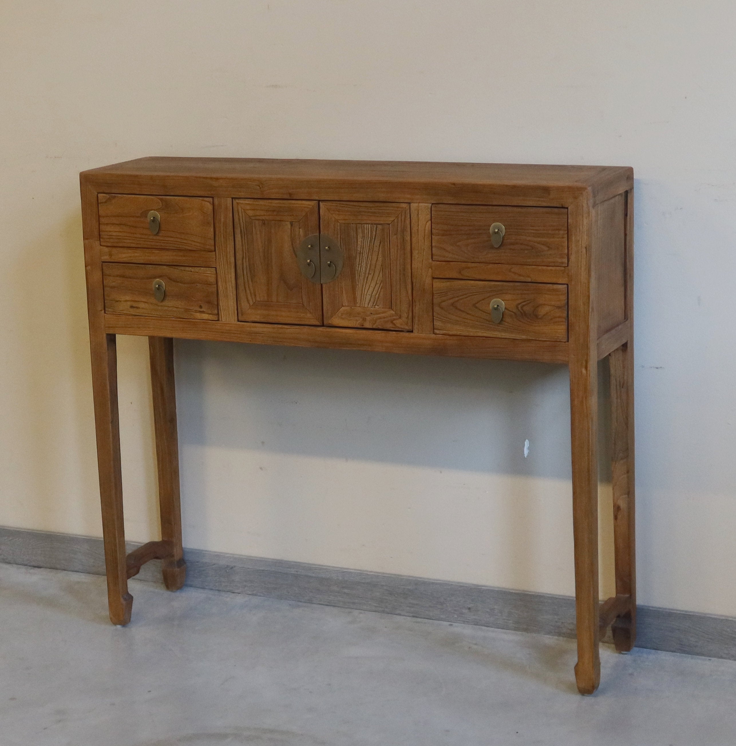 CONSOLLE CINESE OLMO NATURALE