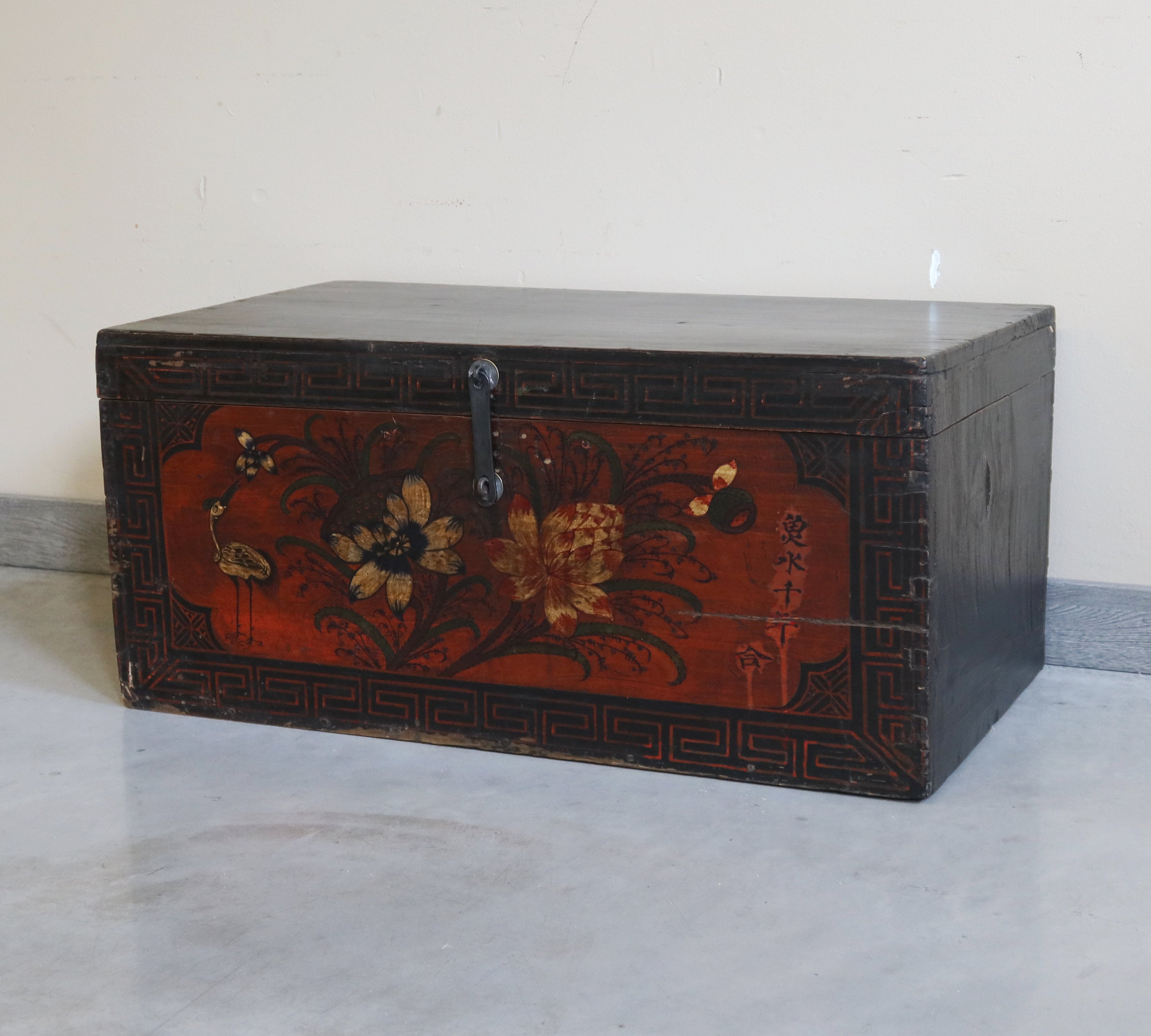 BAULE MONGOLIA DECORO FLOREALE