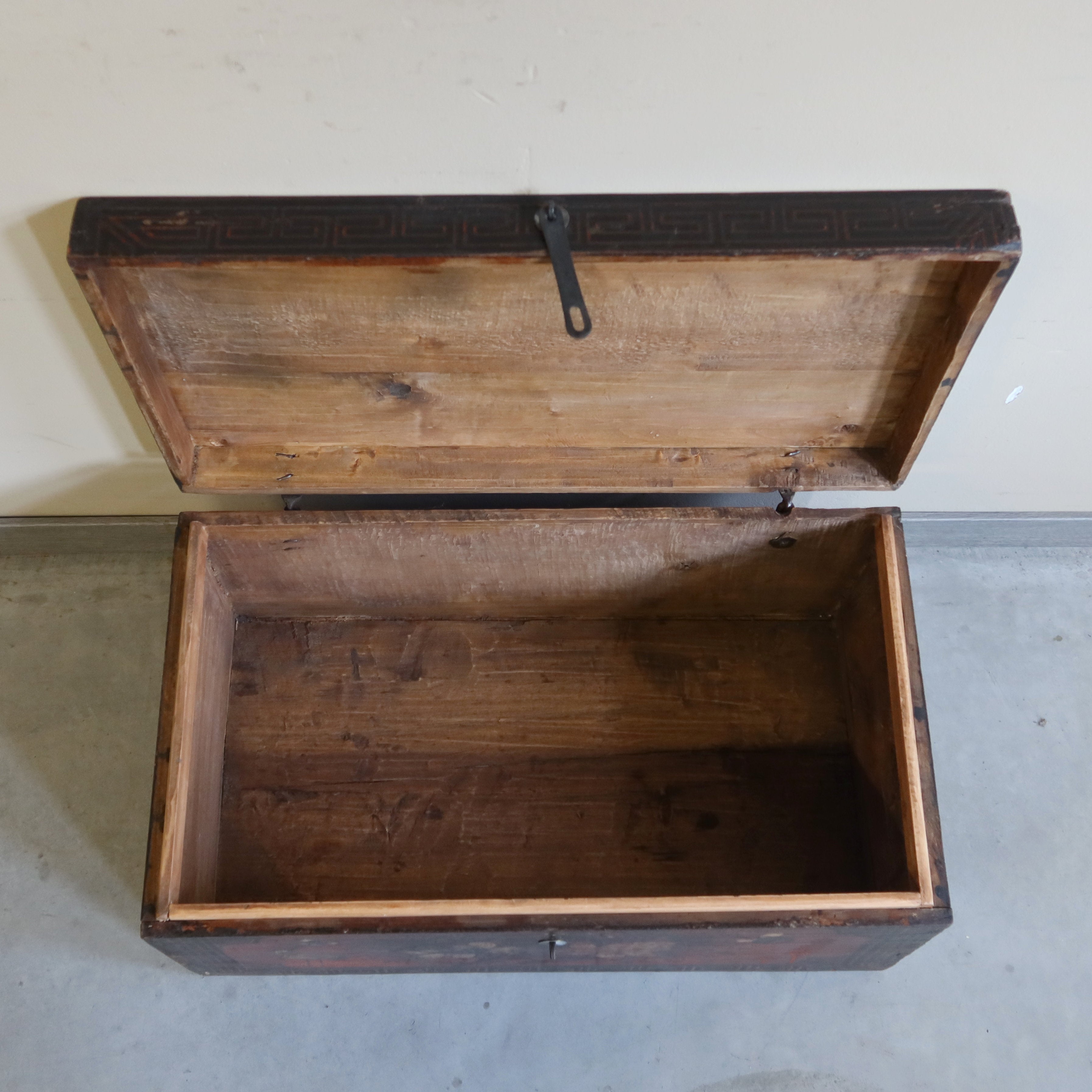 BAULE MONGOLIA DECORO FLOREALE