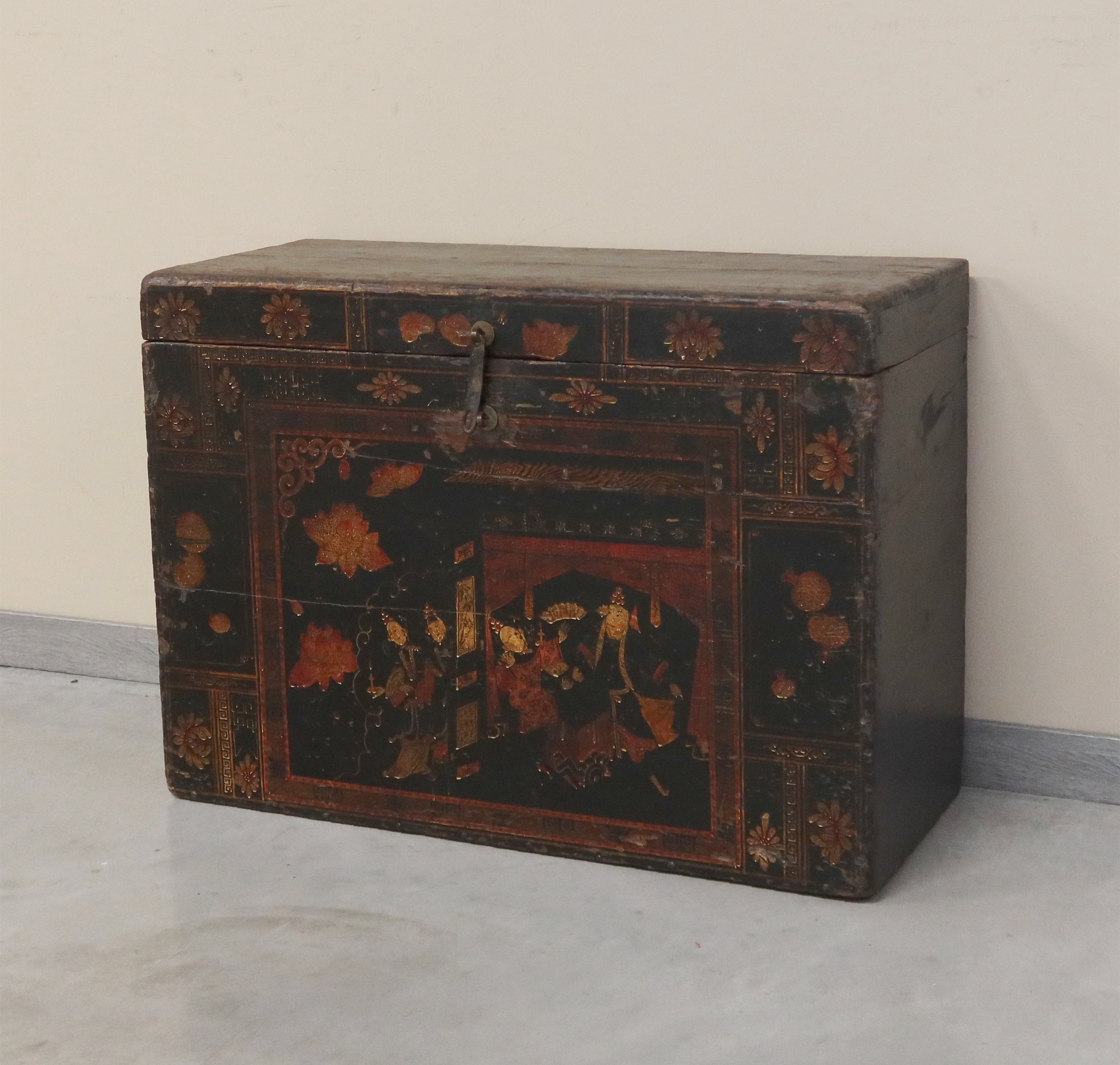 GRANDE BAULE CINESE OPERA DI PECHINO