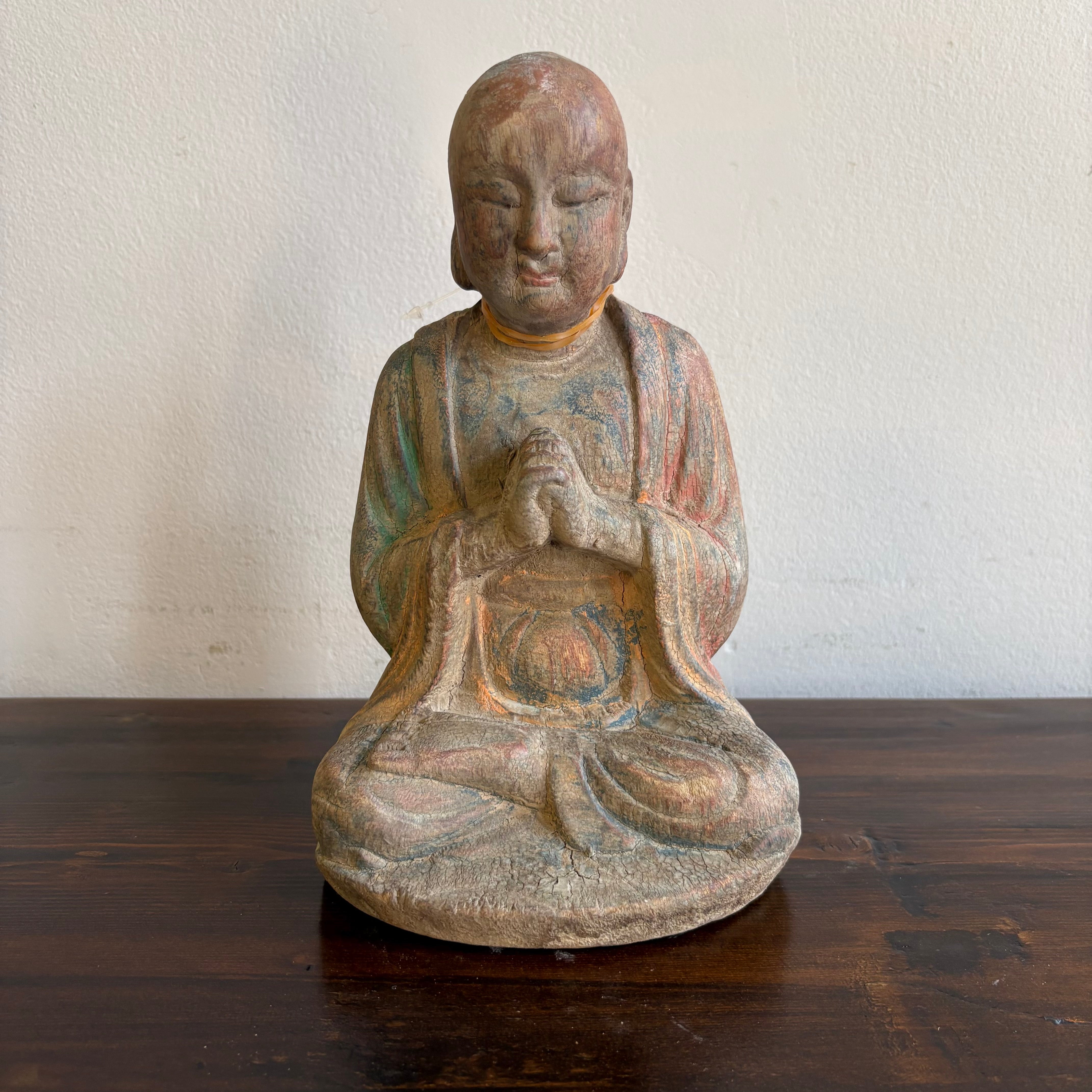 STATUETTA LIGNEA BUDDHA