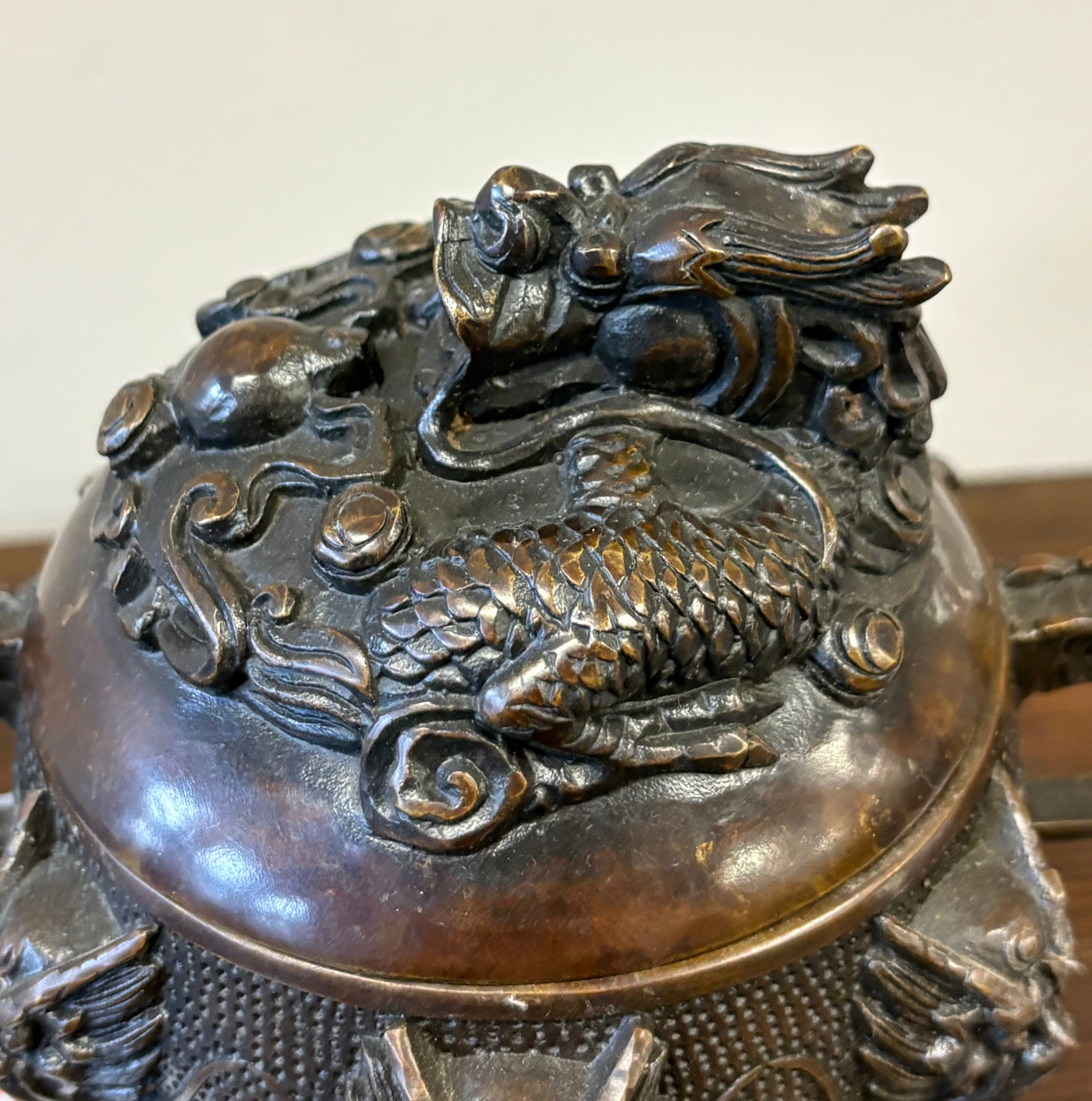 PORTAINCENSO CINESE IN OTTONE