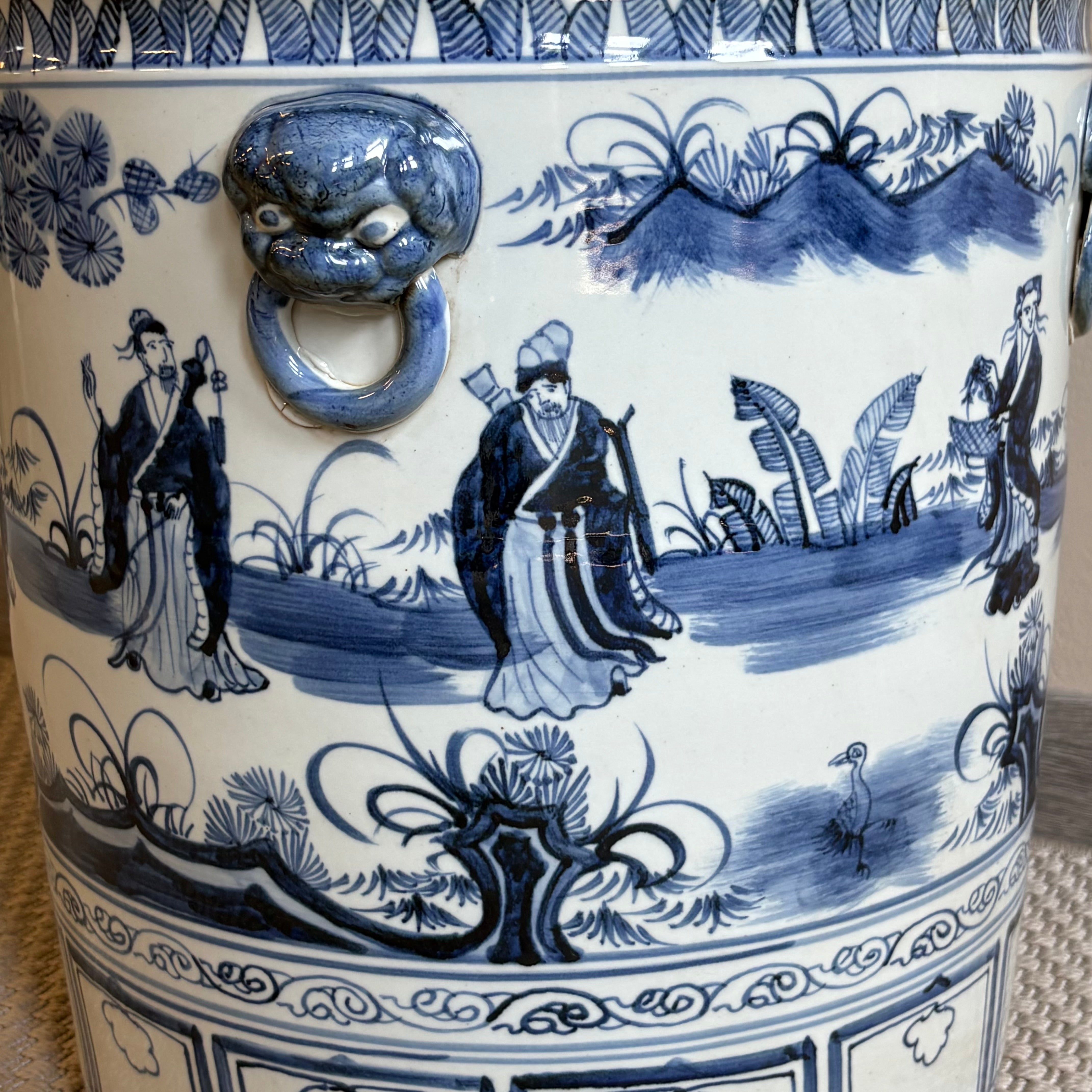 VASO CACHEPOT CERAMICA DECORATA