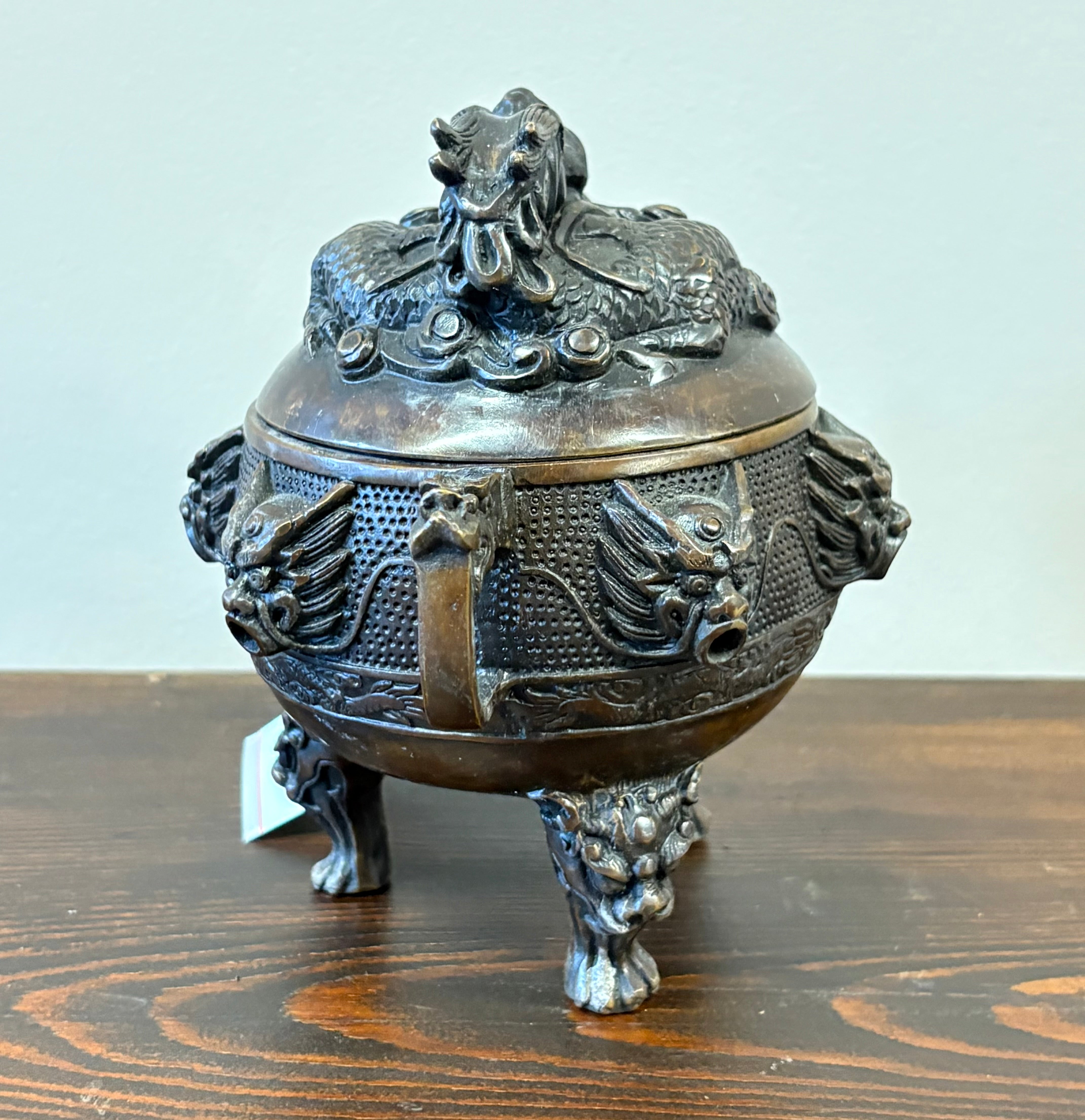 PORTAINCENSO CINESE IN OTTONE