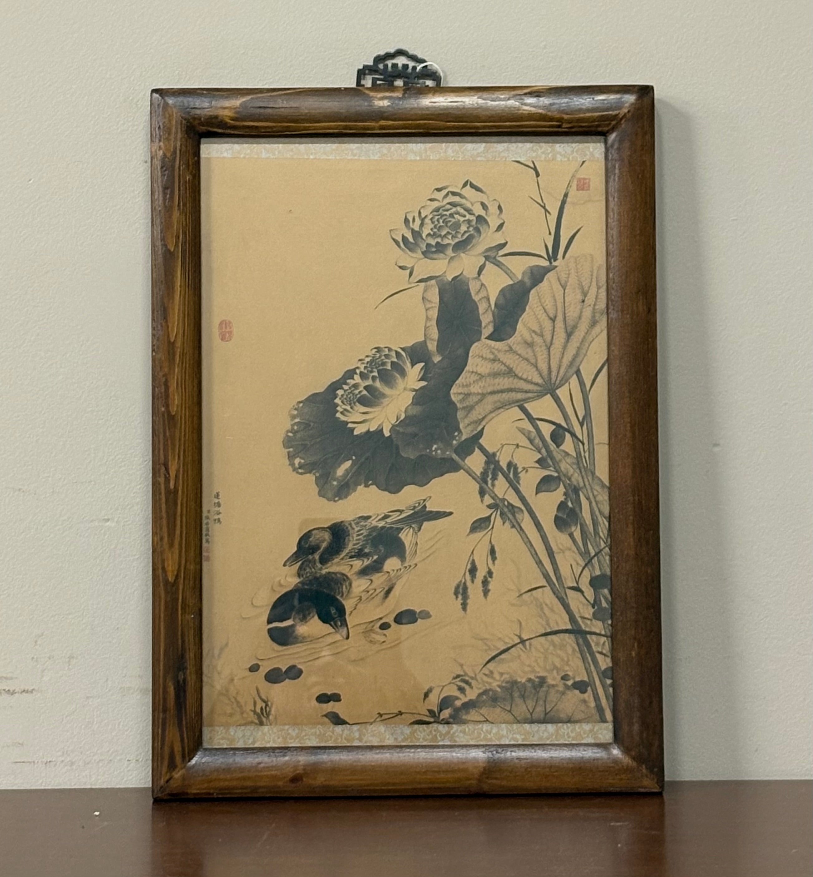 STAMPA CINESE CON CORNICE