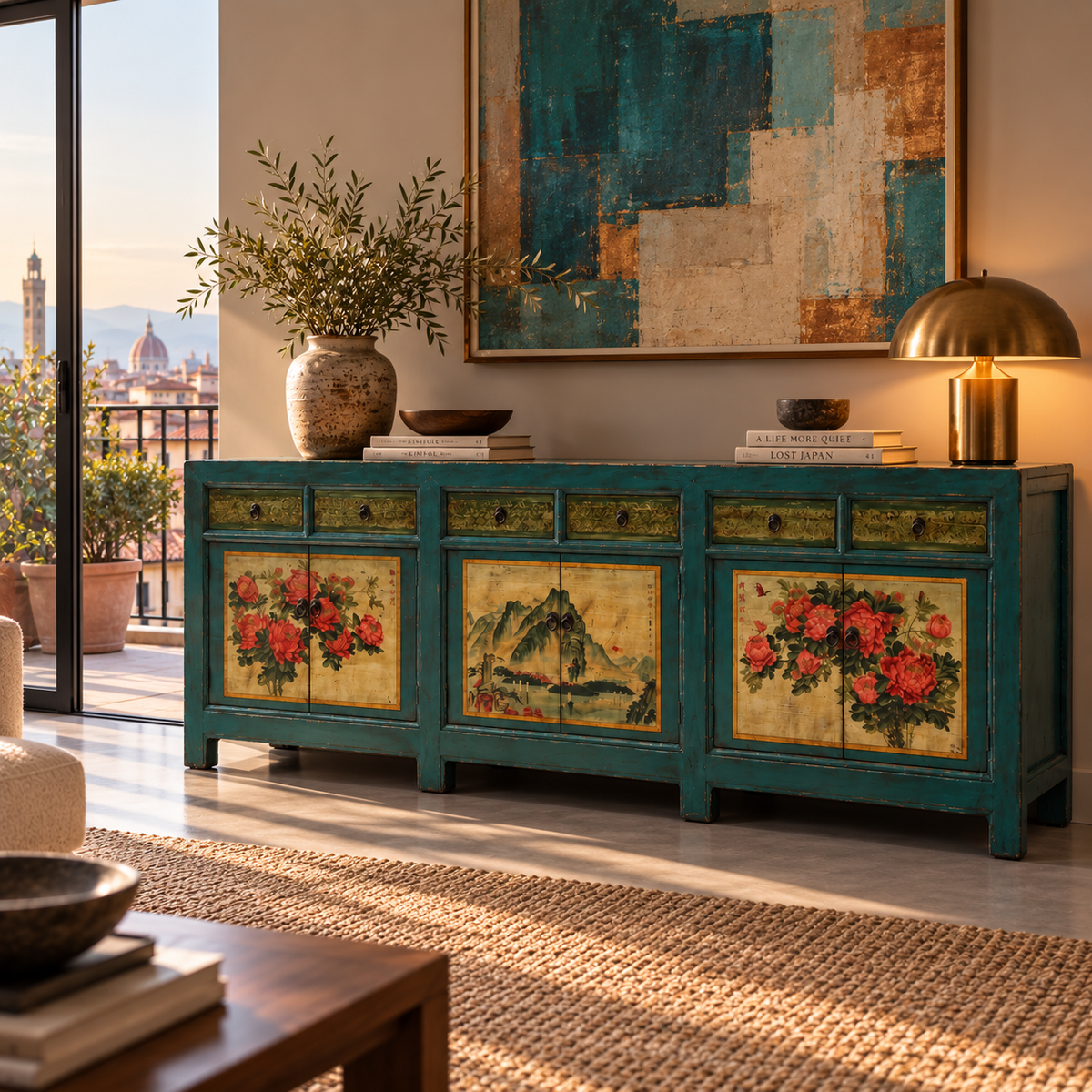 GRANDE CREDENZA MONGOLIA DEC. 6A6C