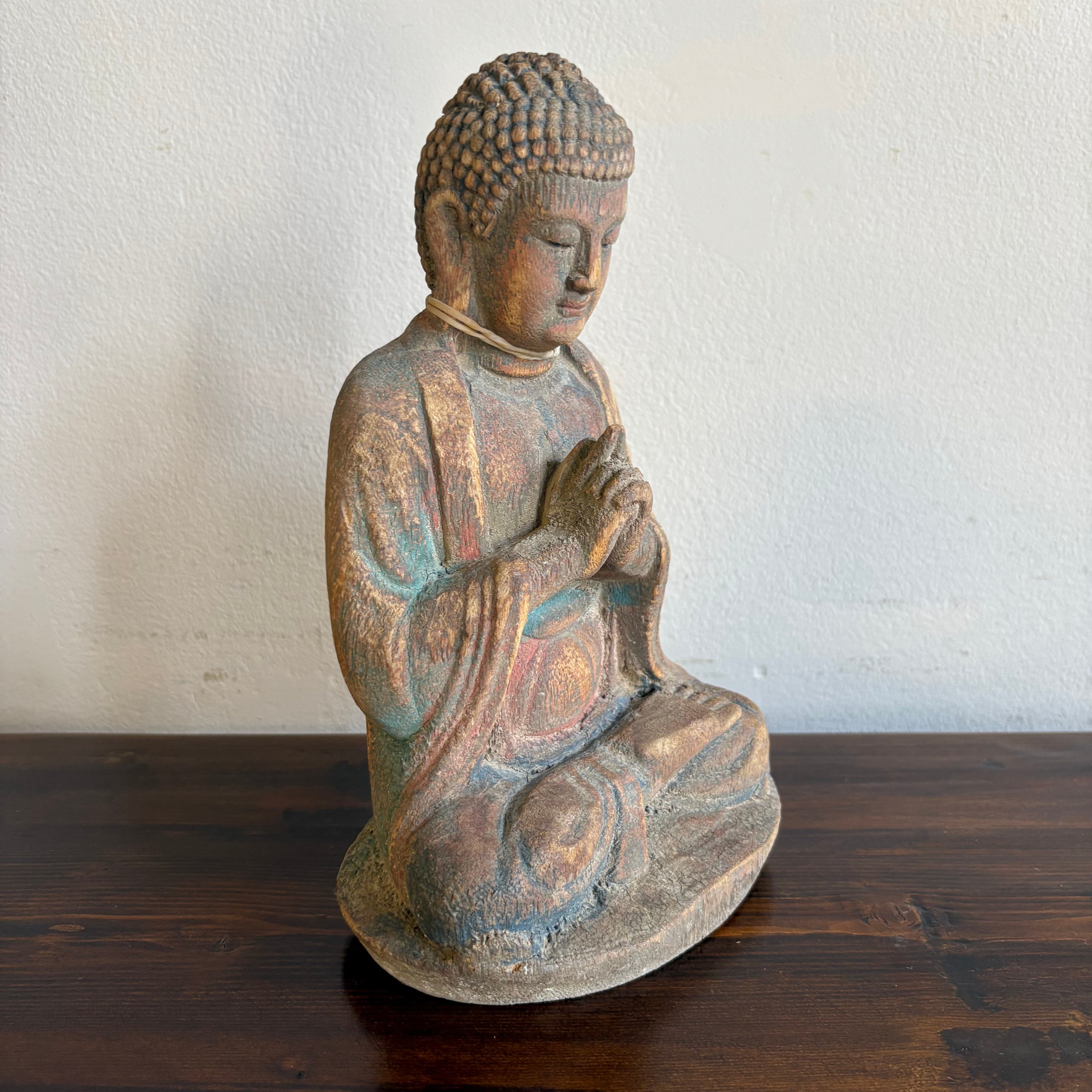 STATUETTA LIGNEA CINESE BUDDHA