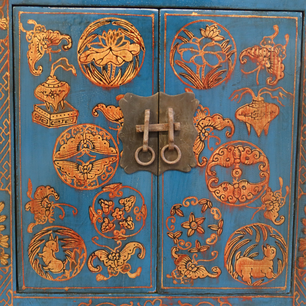 COMODINO SHANXI LACCA DECORATA