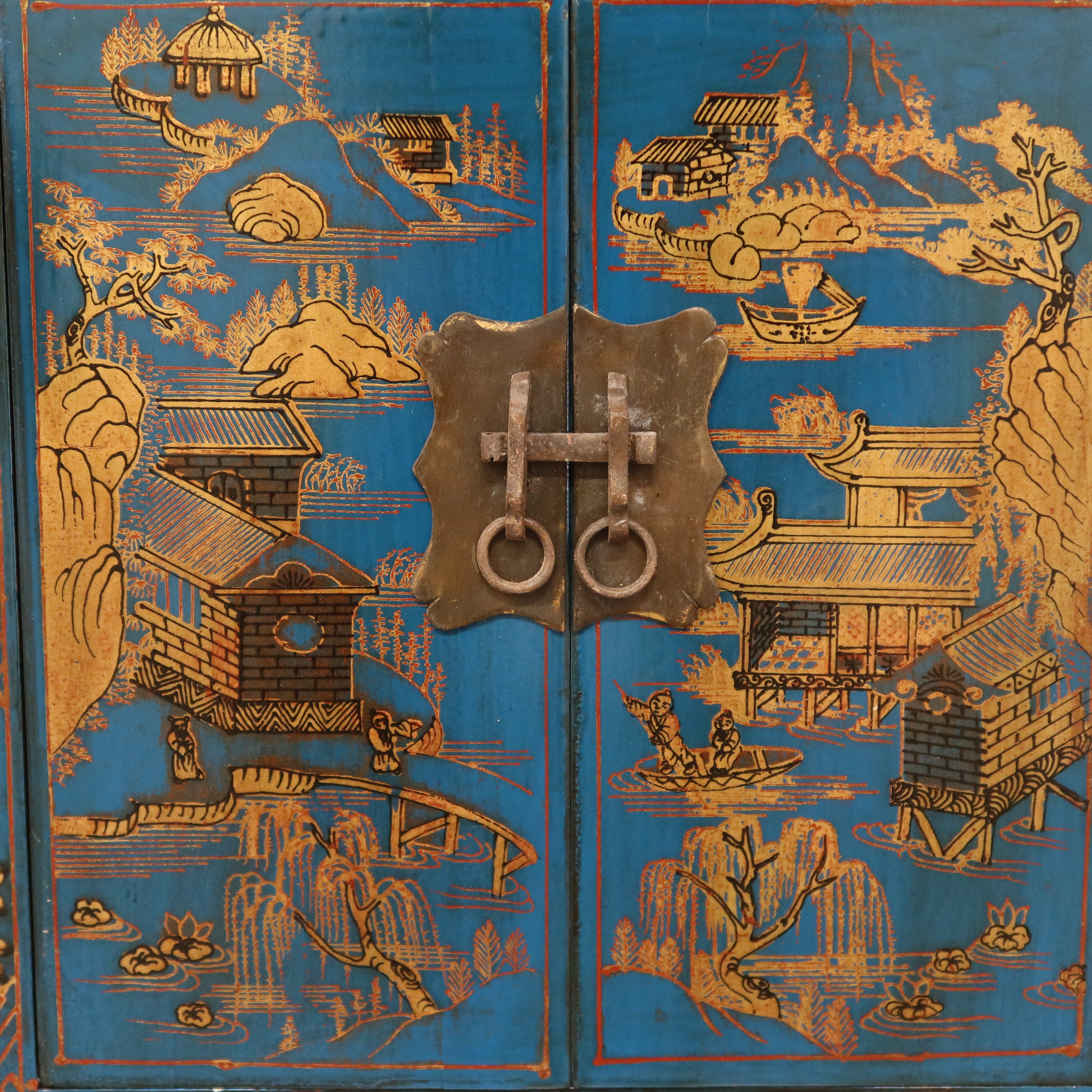 COMODINO SHANXI LACCA DECORATA
