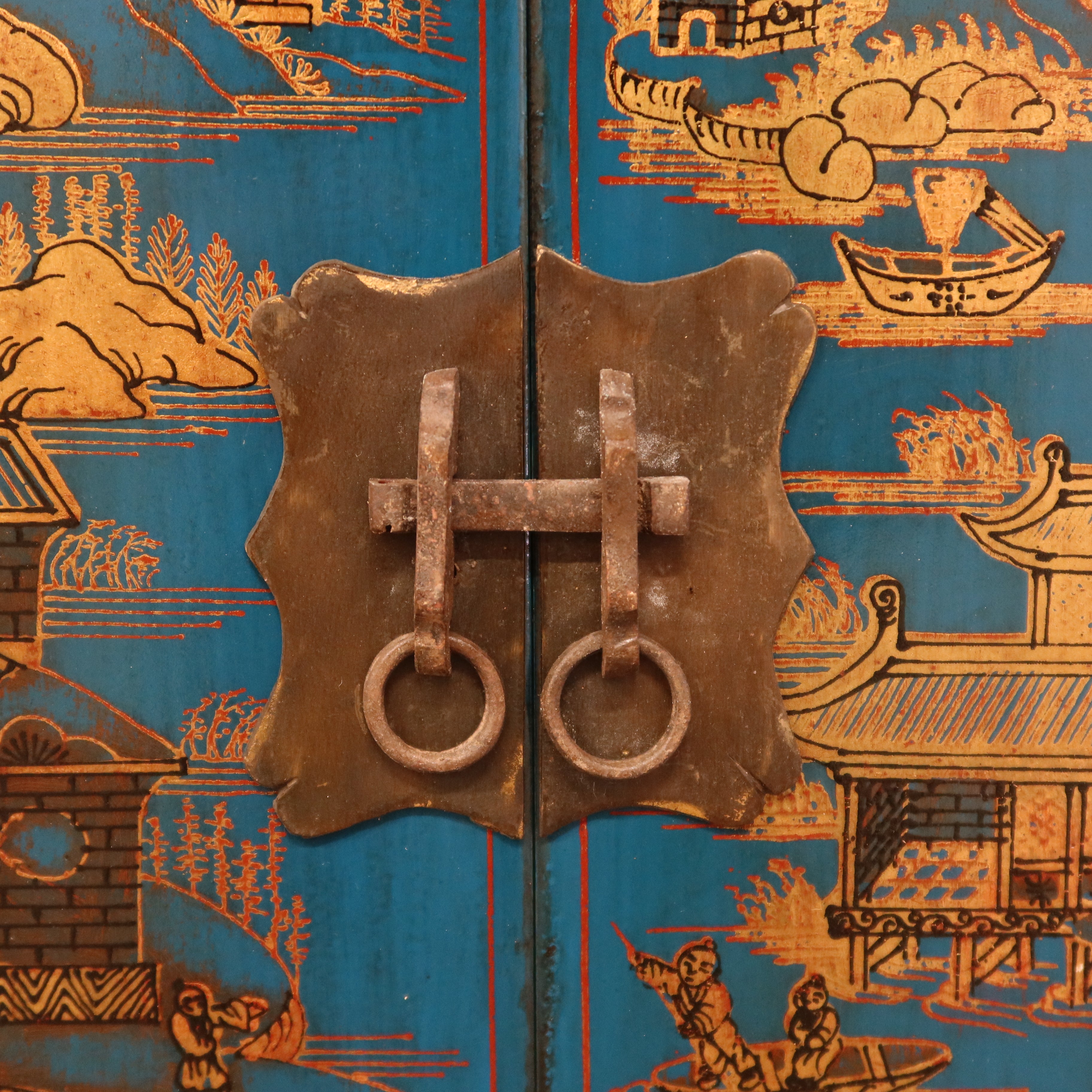 COMODINO SHANXI LACCA DECORATA