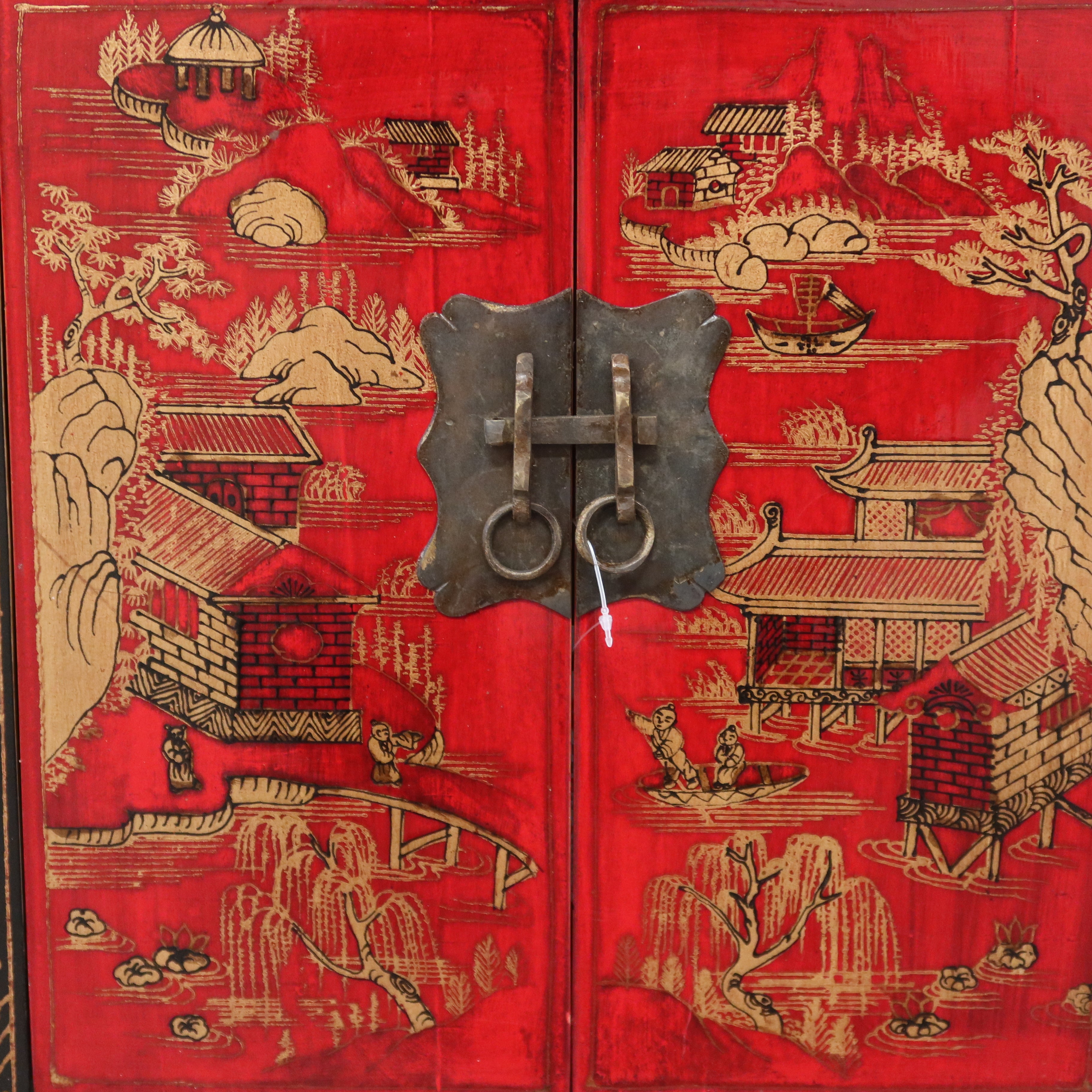 COMODINO CINESE DECORATO