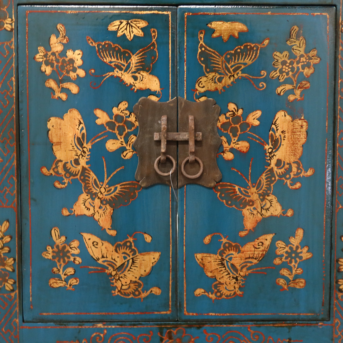 COMODINO CINESE LACCA DECORATA