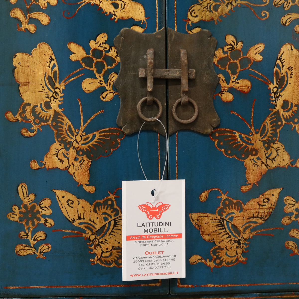 COMODINO CINESE LACCA DECORATA